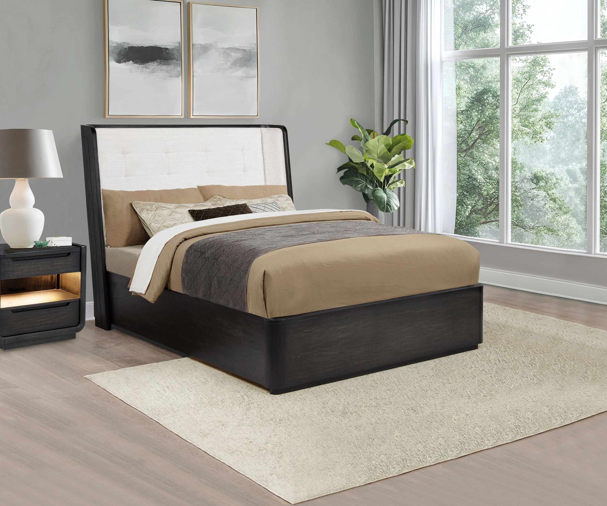 Leandro Wingback Bed - Image 2