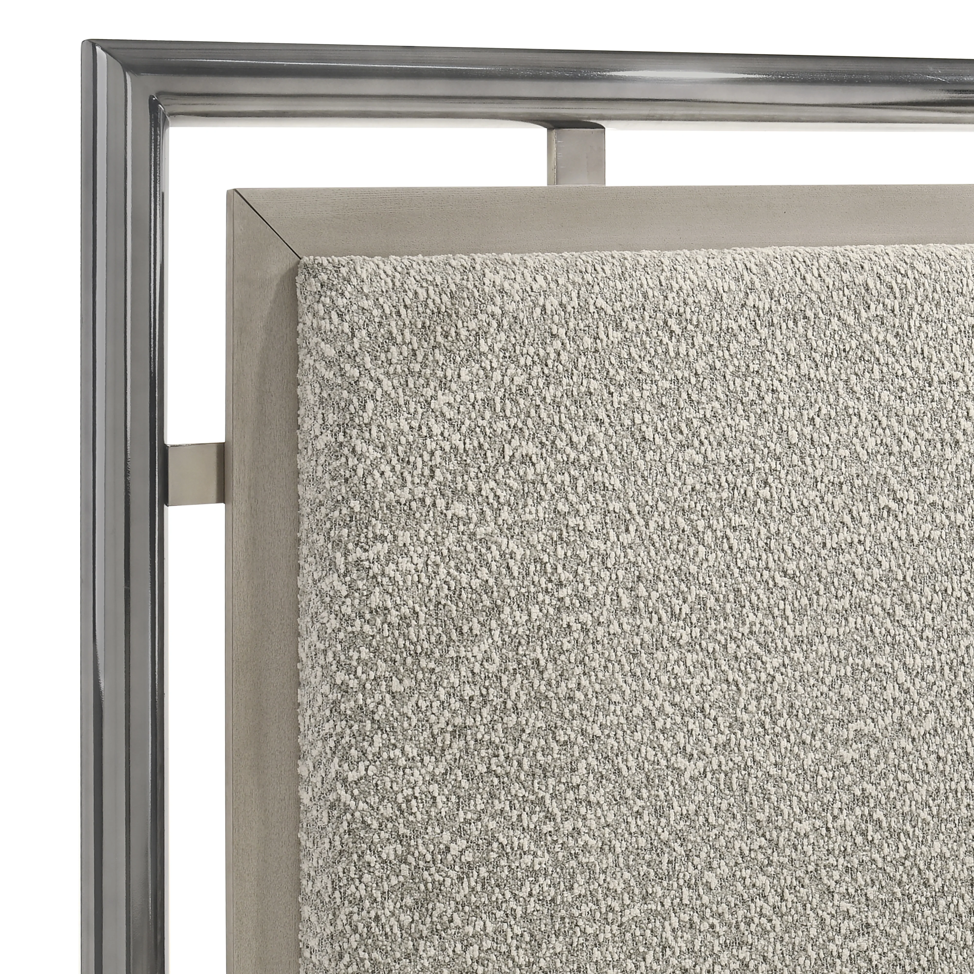 Lennox 5/0 Q Headboard, Footboard & Slat Kit-Gray - Image 5