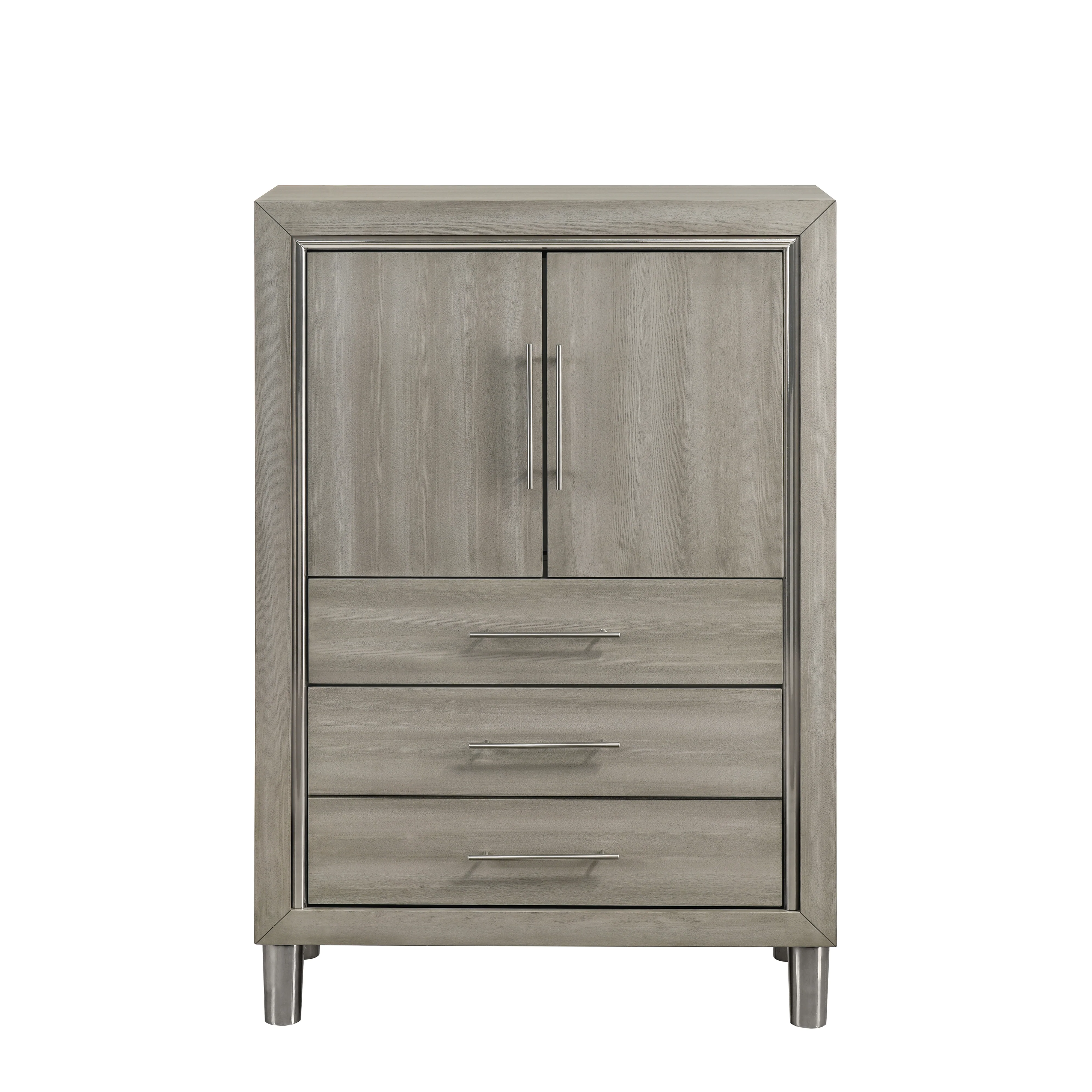 Lennox Door Chest With Led Light-Gray - Image 2