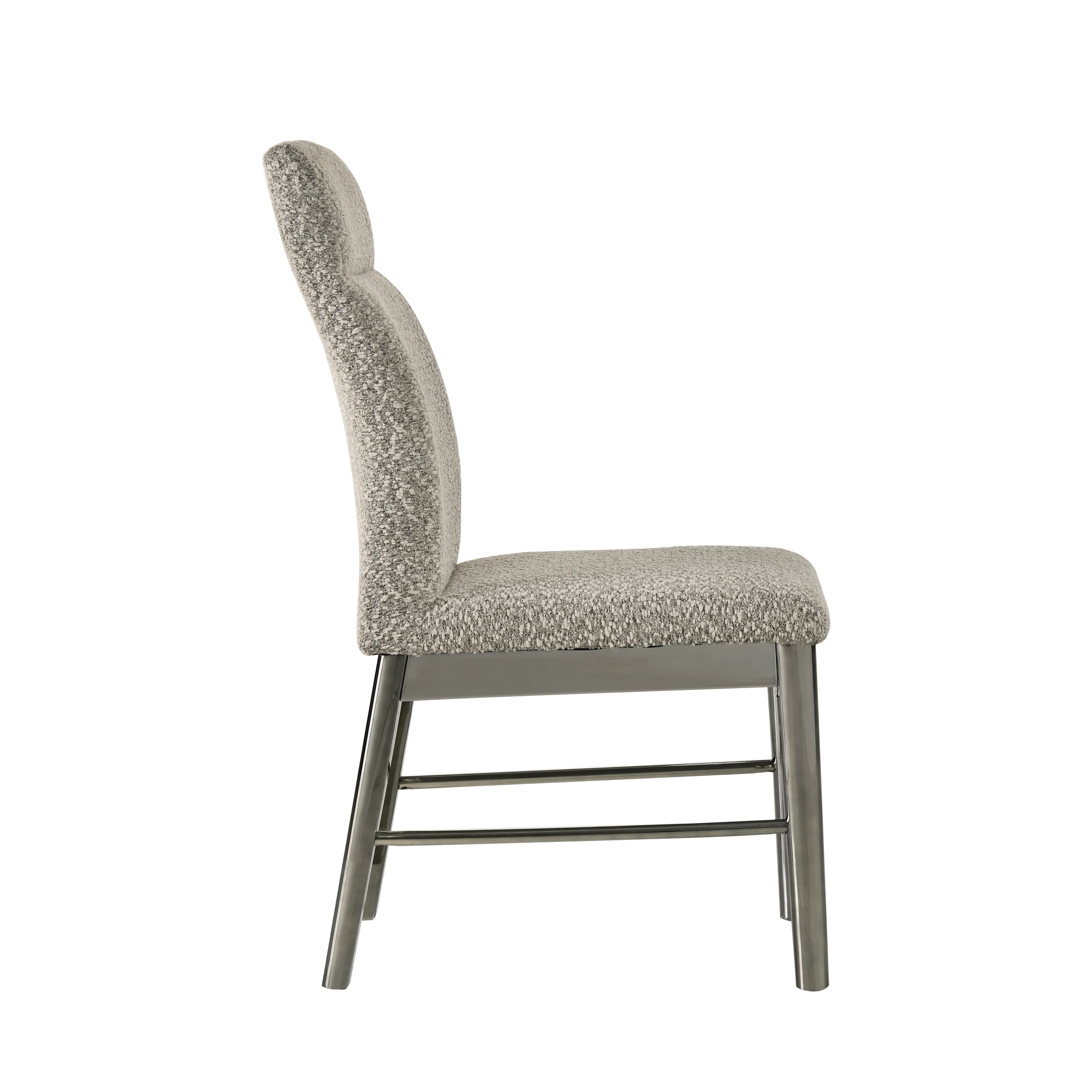 Lennox Upholstered Side Chair (2 Per Carton)-Gray - Image 4