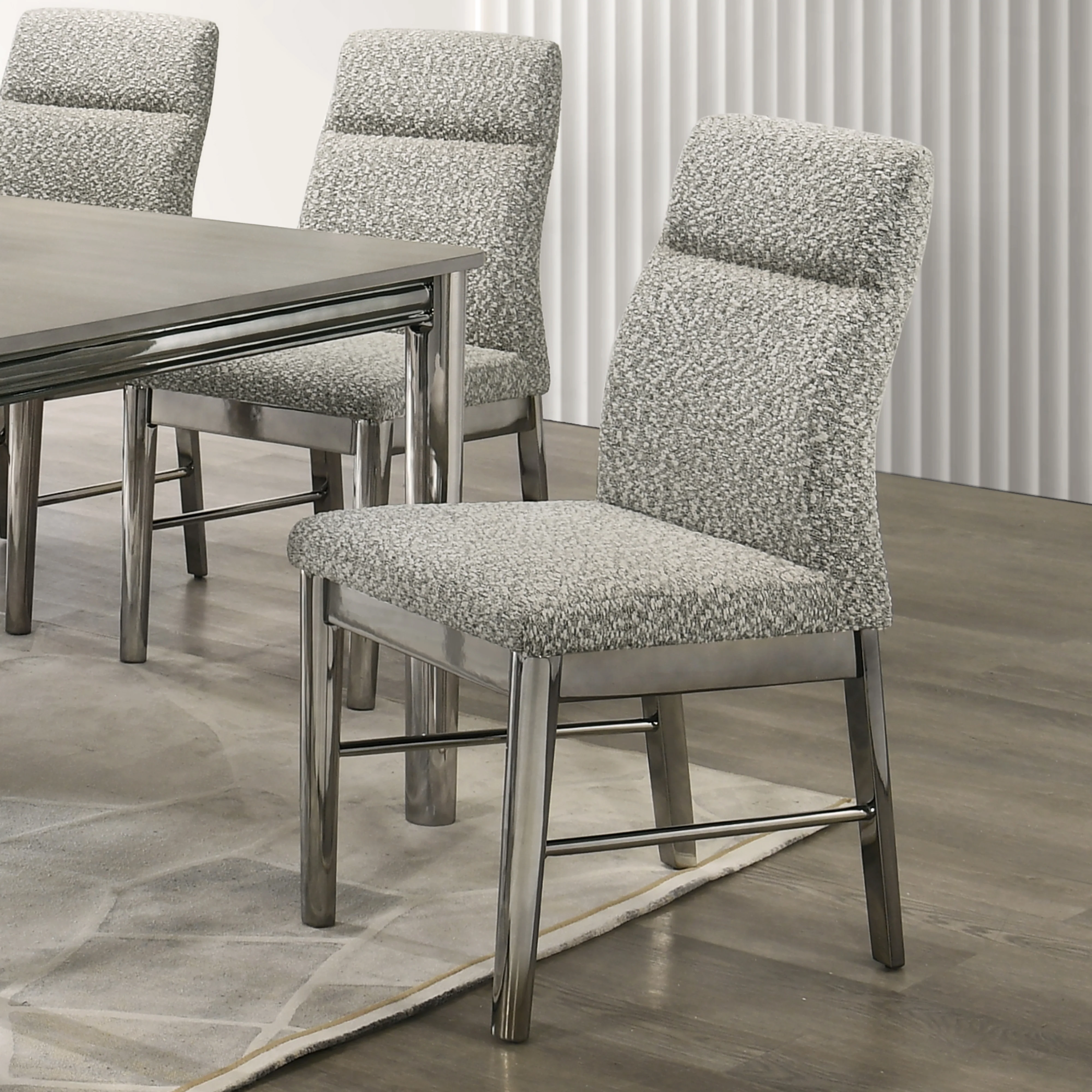 Lennox Upholstered Side Chair (2 Per Carton)-Gray - Image 7