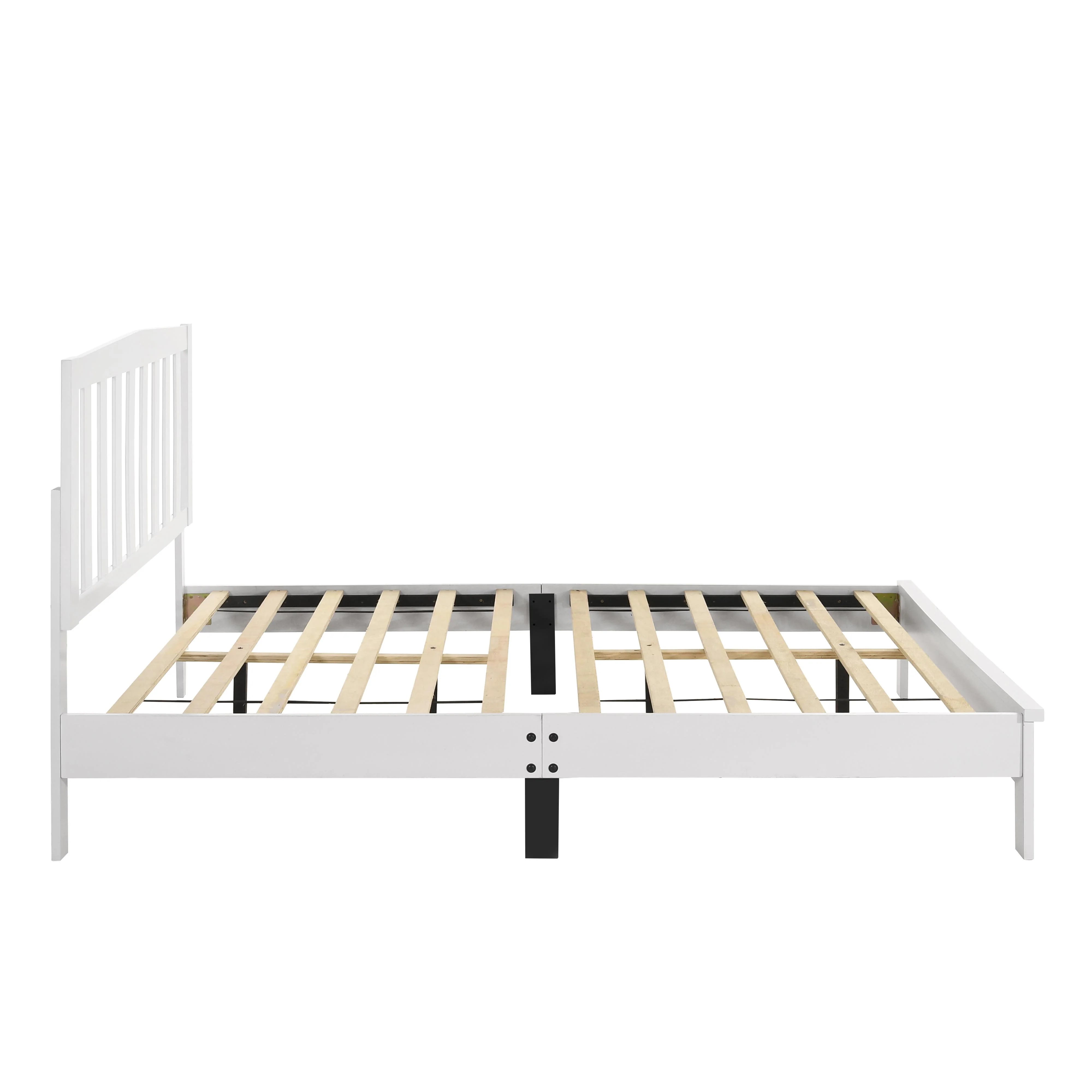 LEO 4/6 F SLAT BED-HB/FB/RAILS-WHITE - Image 3