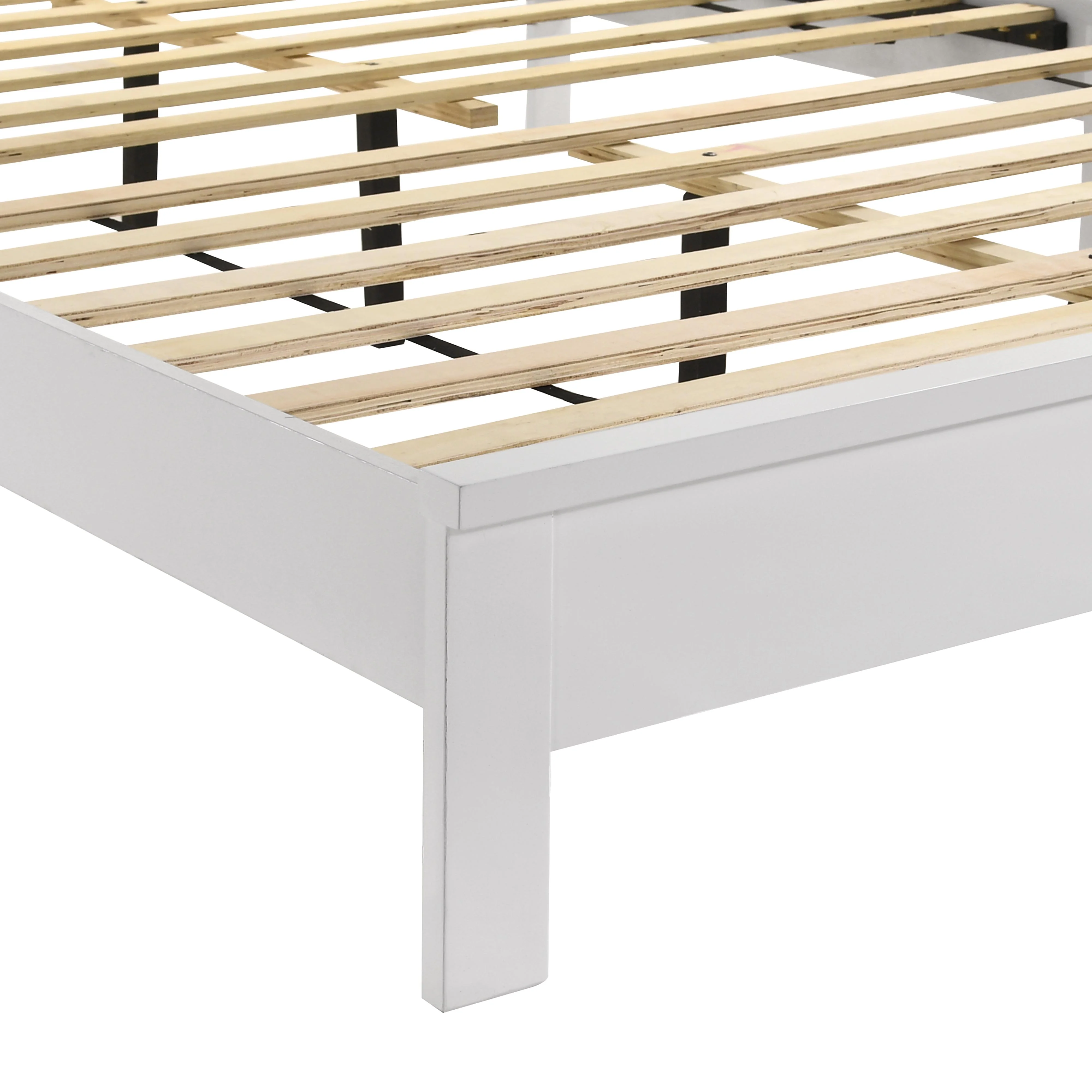 LEO 4/6 F SLAT BED-HB/FB/RAILS-WHITE - Image 5