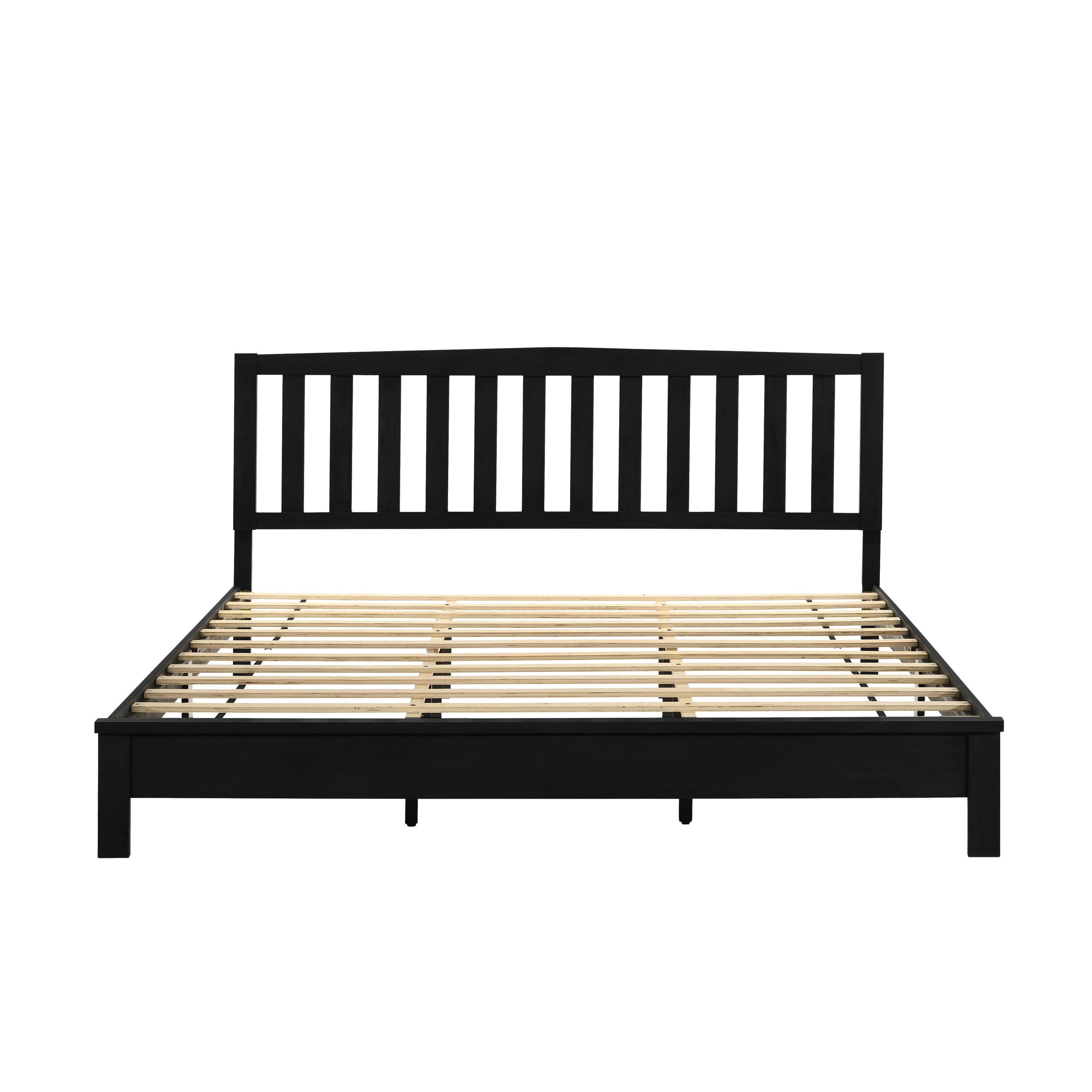 LEO 6/6 EK SLAT BED-HB/FB/RAILS-BLACK - Image 2