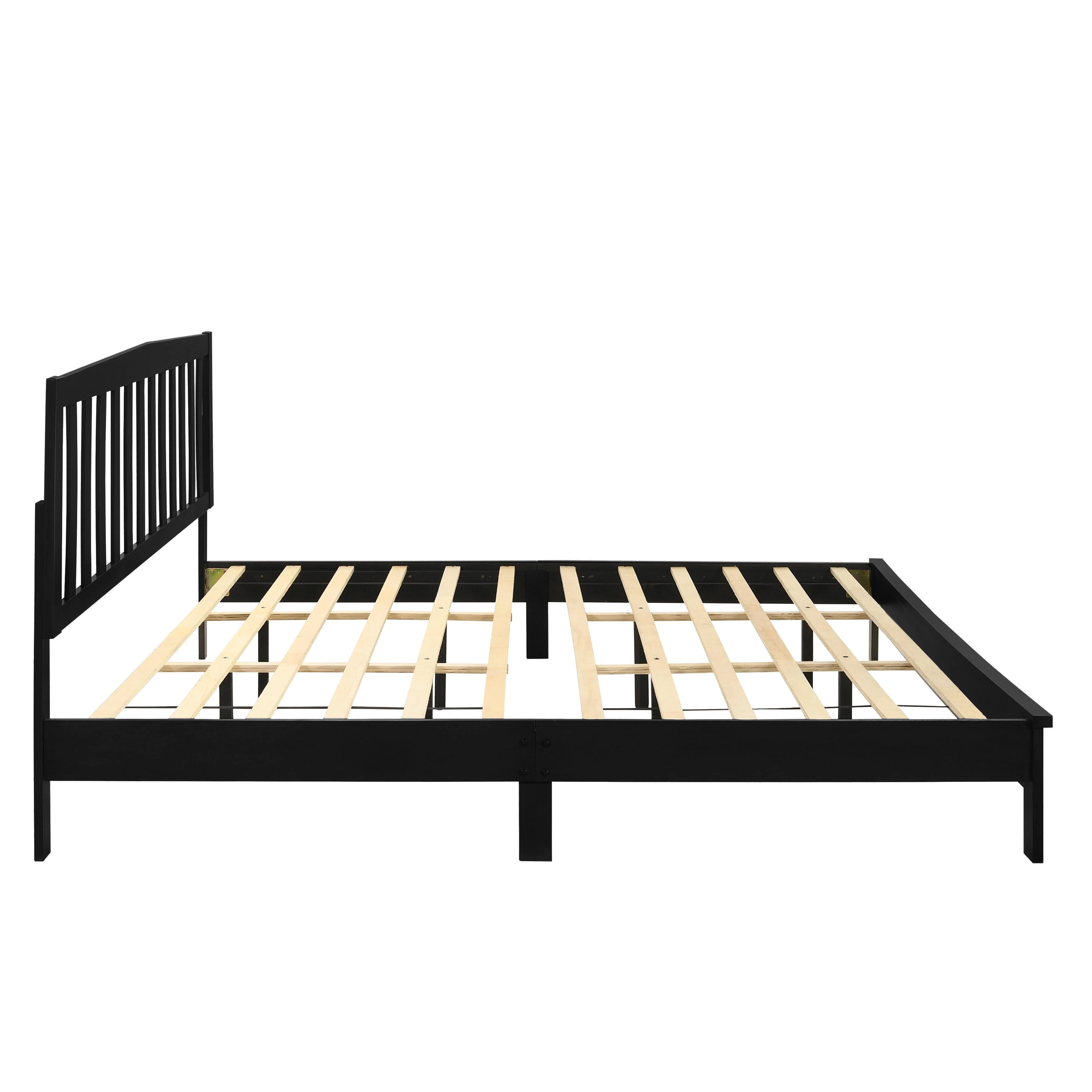 LEO 6/6 EK SLAT BED-HB/FB/RAILS-BLACK - Image 3