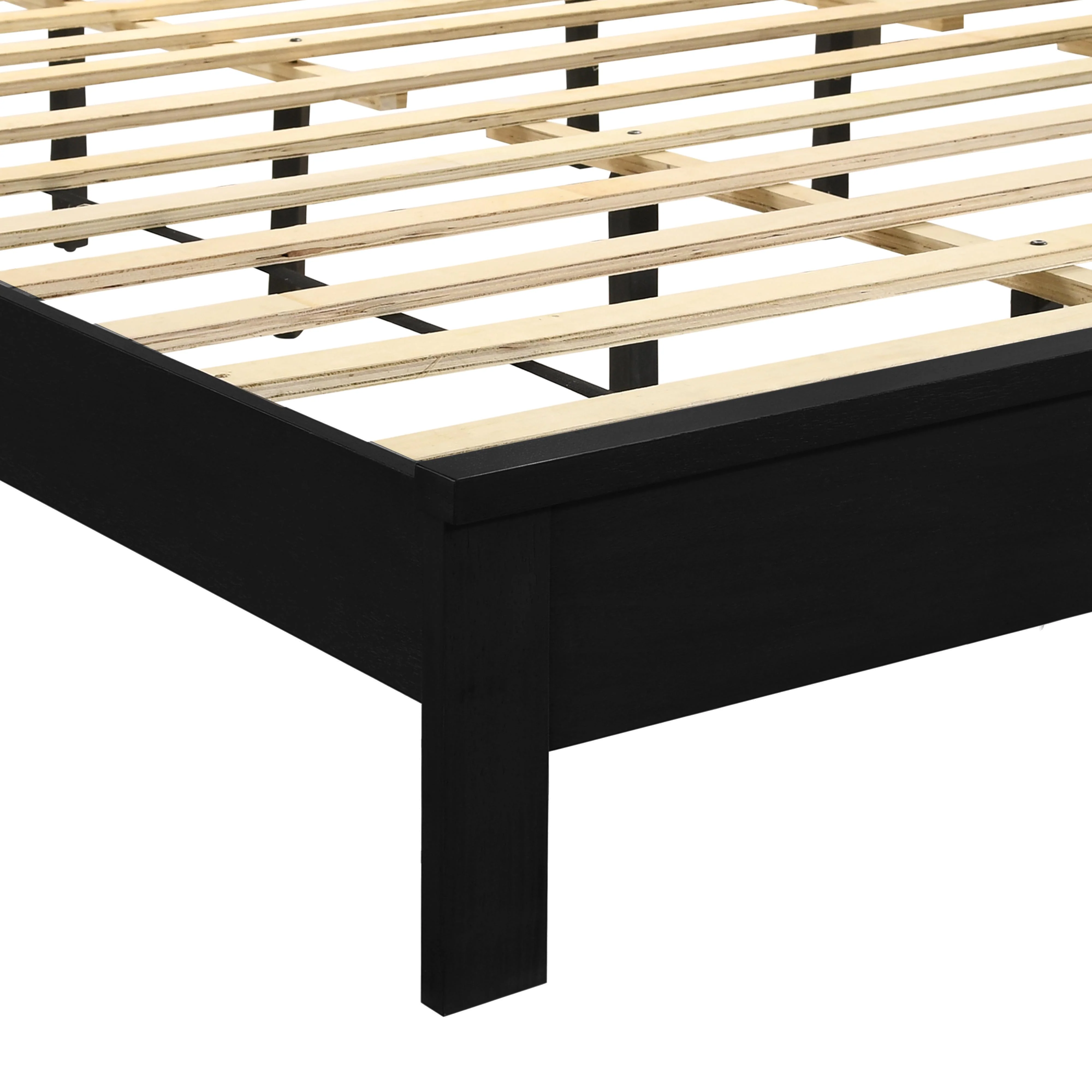 LEO 6/6 EK SLAT BED-HB/FB/RAILS-BLACK - Image 5