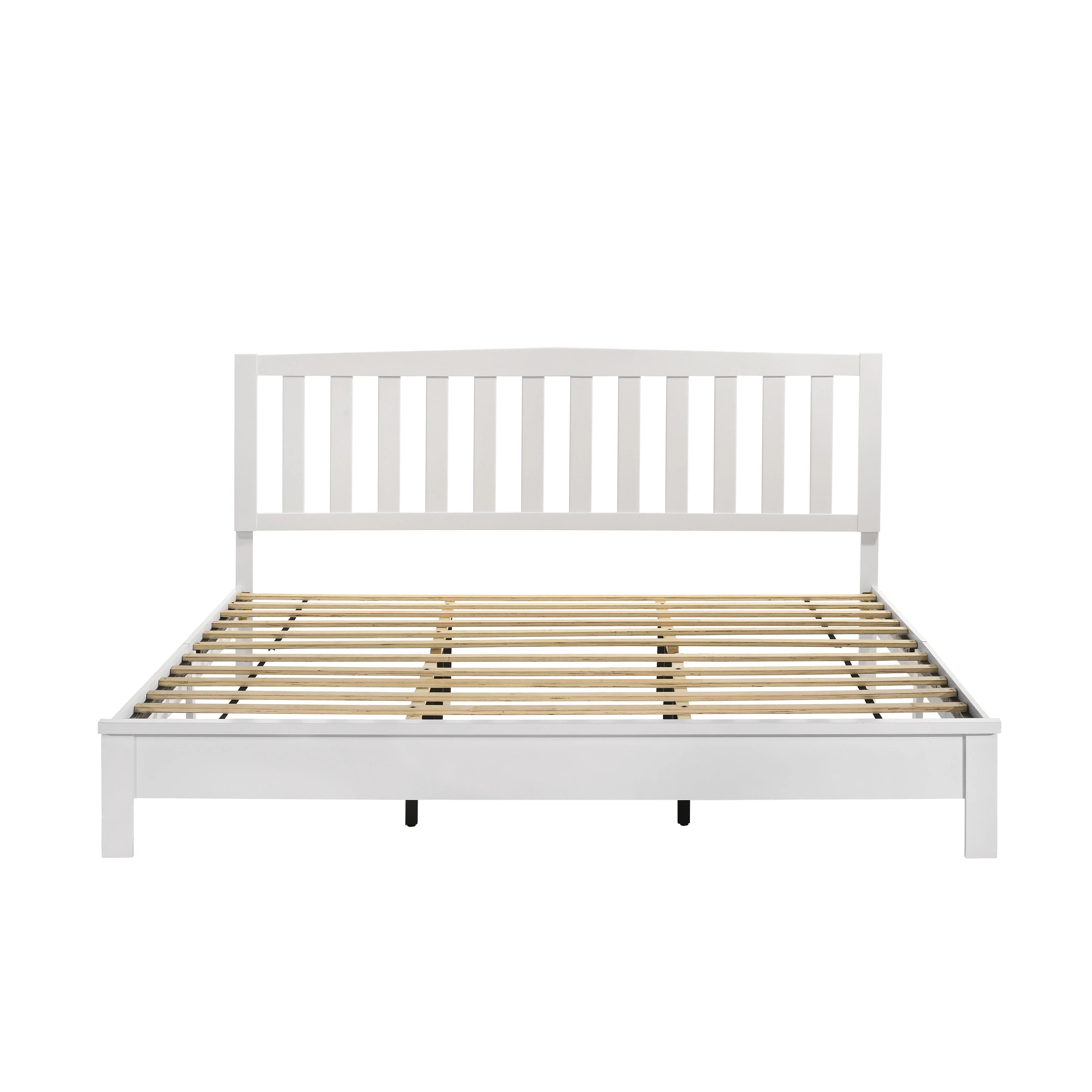 LEO 6/6 EK SLAT BED-HB/FB/RAILS-WHITE - Image 2