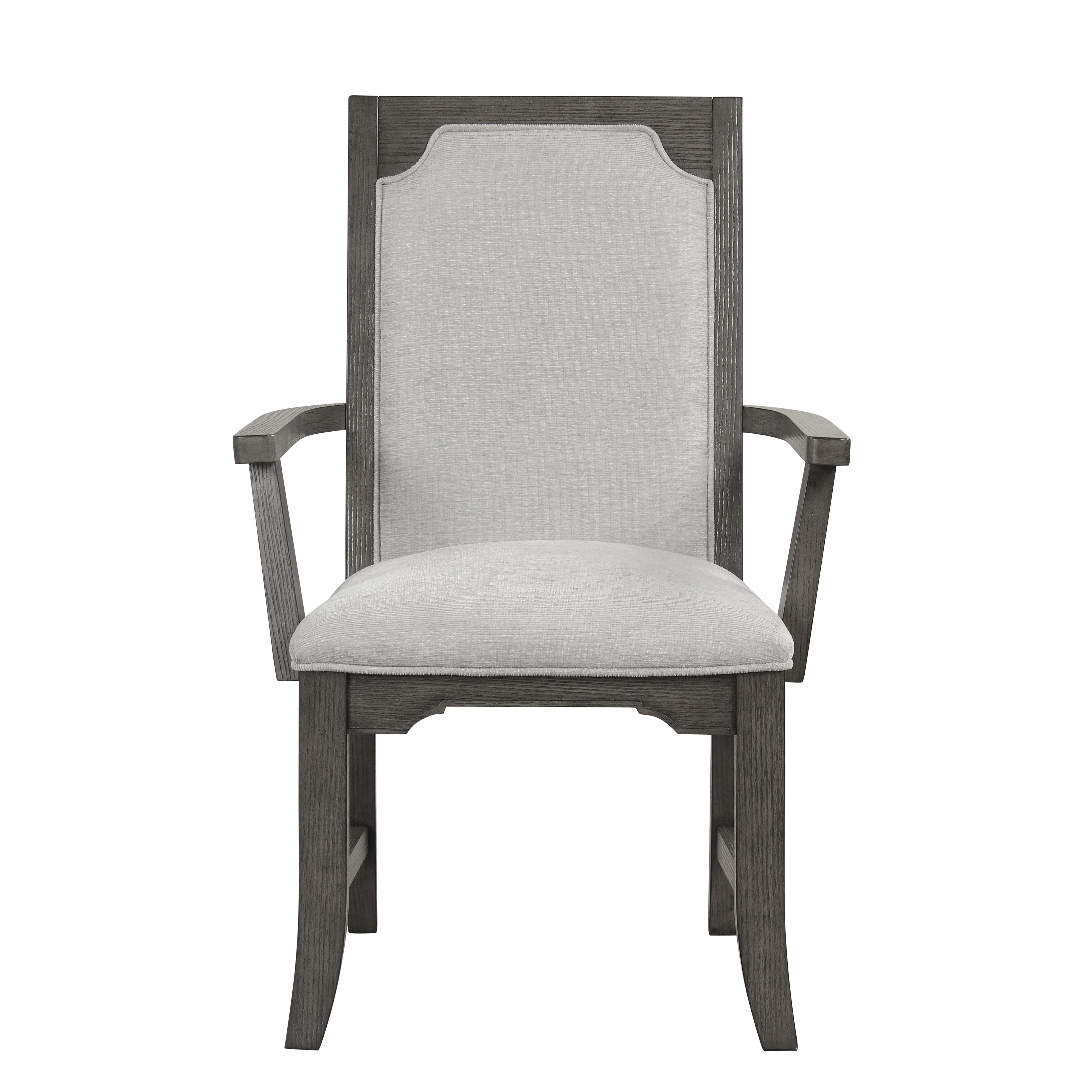 Lisbon Dining Arm Chair (2 Per Carton)-Gray - Image 2