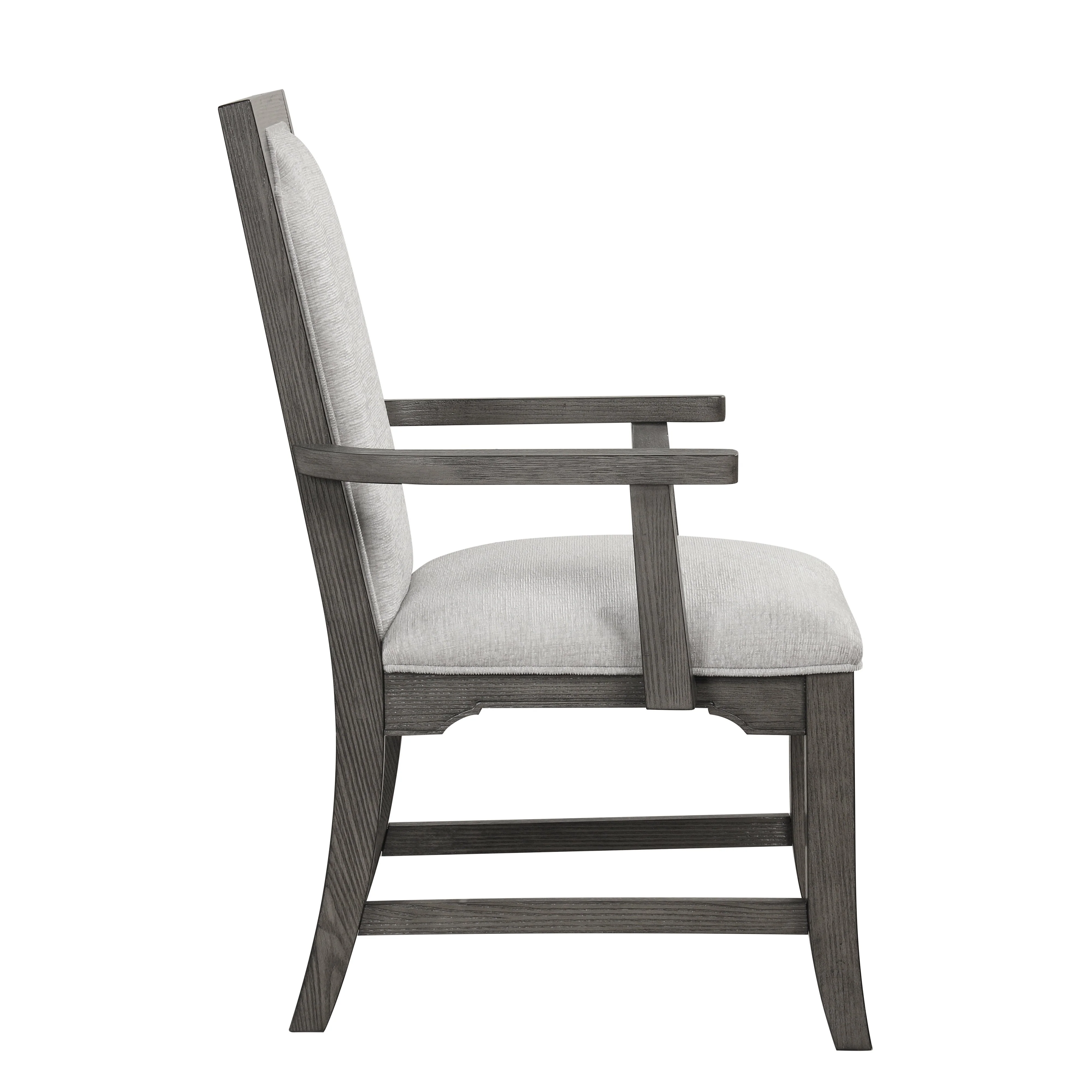 Lisbon Dining Arm Chair (2 Per Carton)-Gray - Image 3