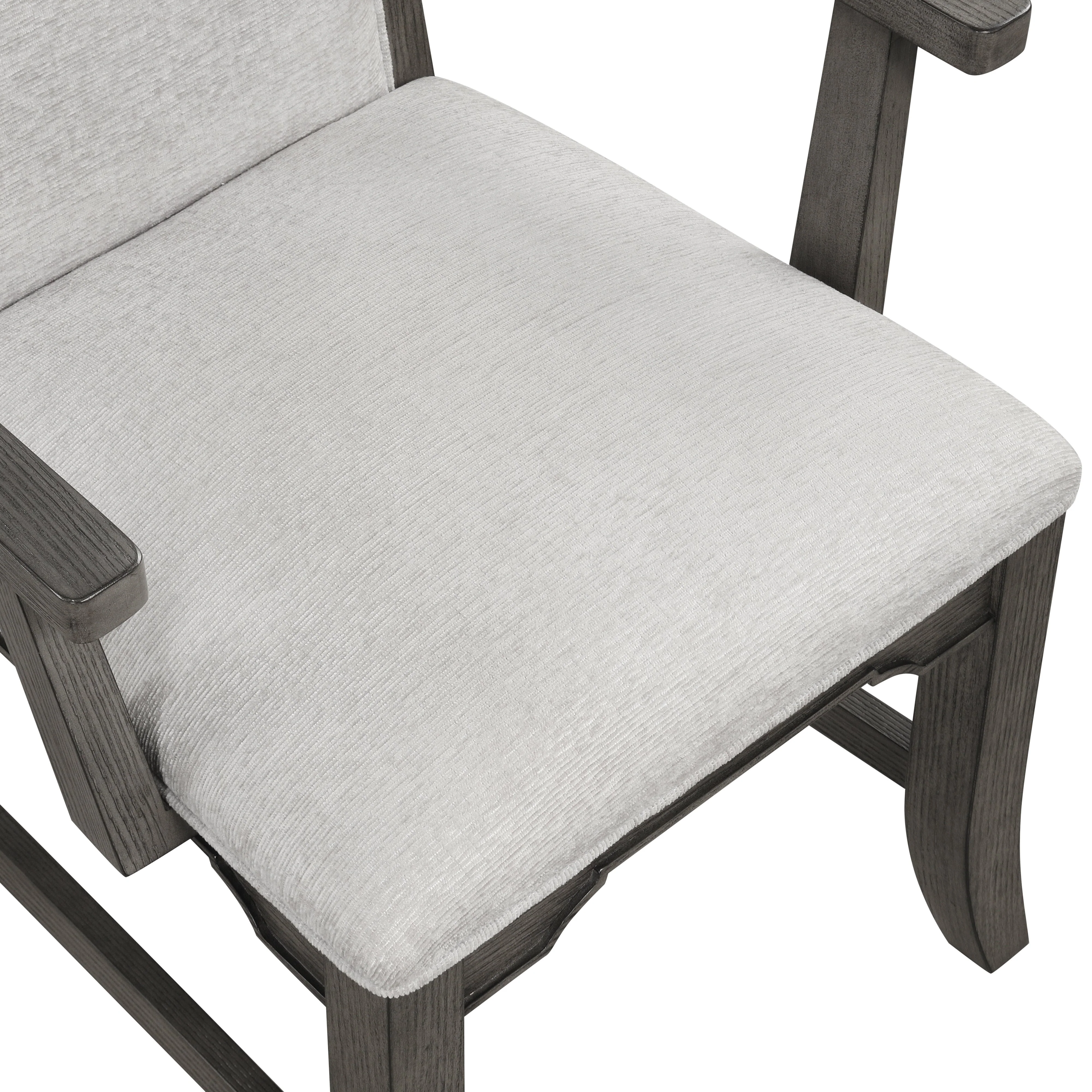 Lisbon Dining Arm Chair (2 Per Carton)-Gray - Image 5