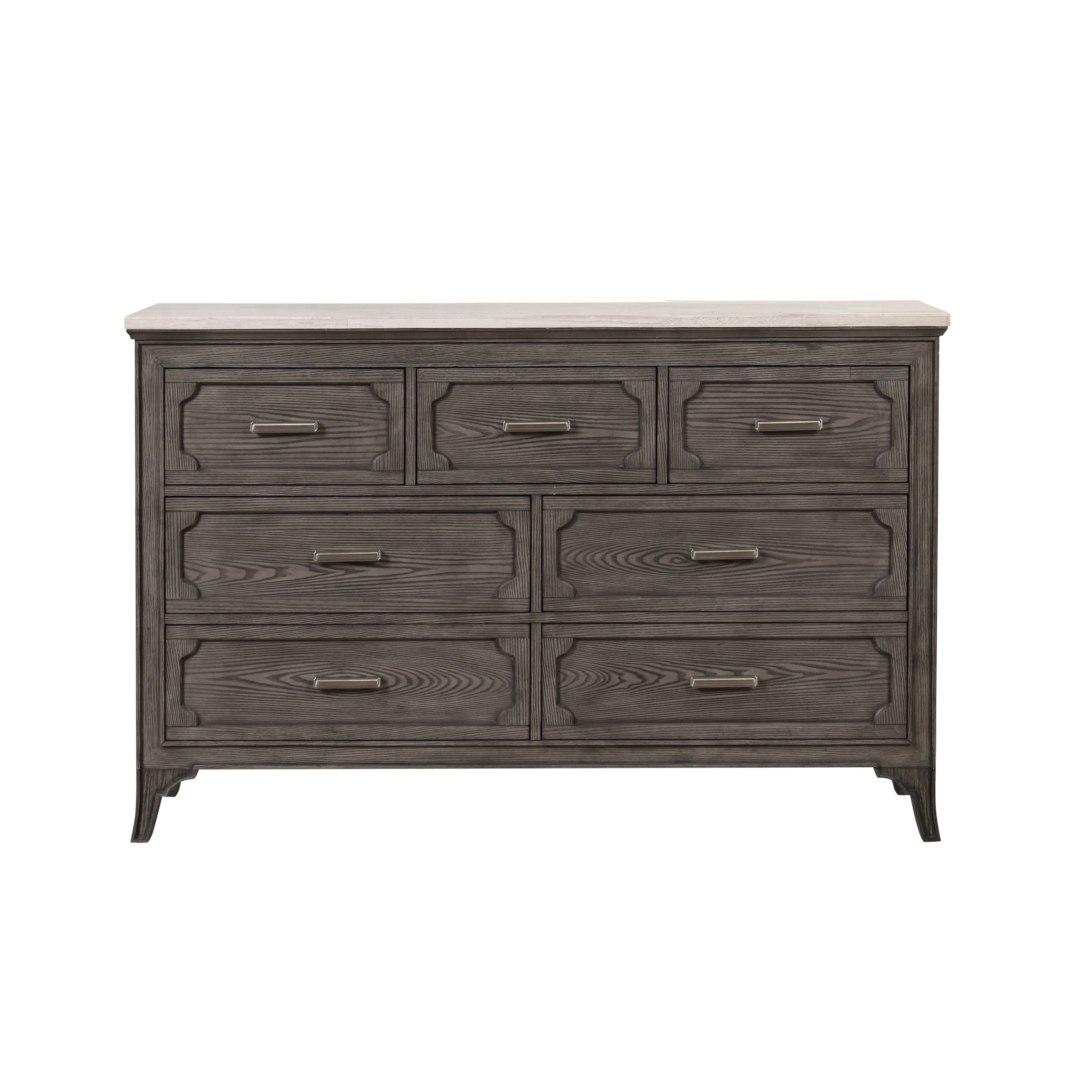 Lisbon Marble Top Dresser-Gray - Image 2