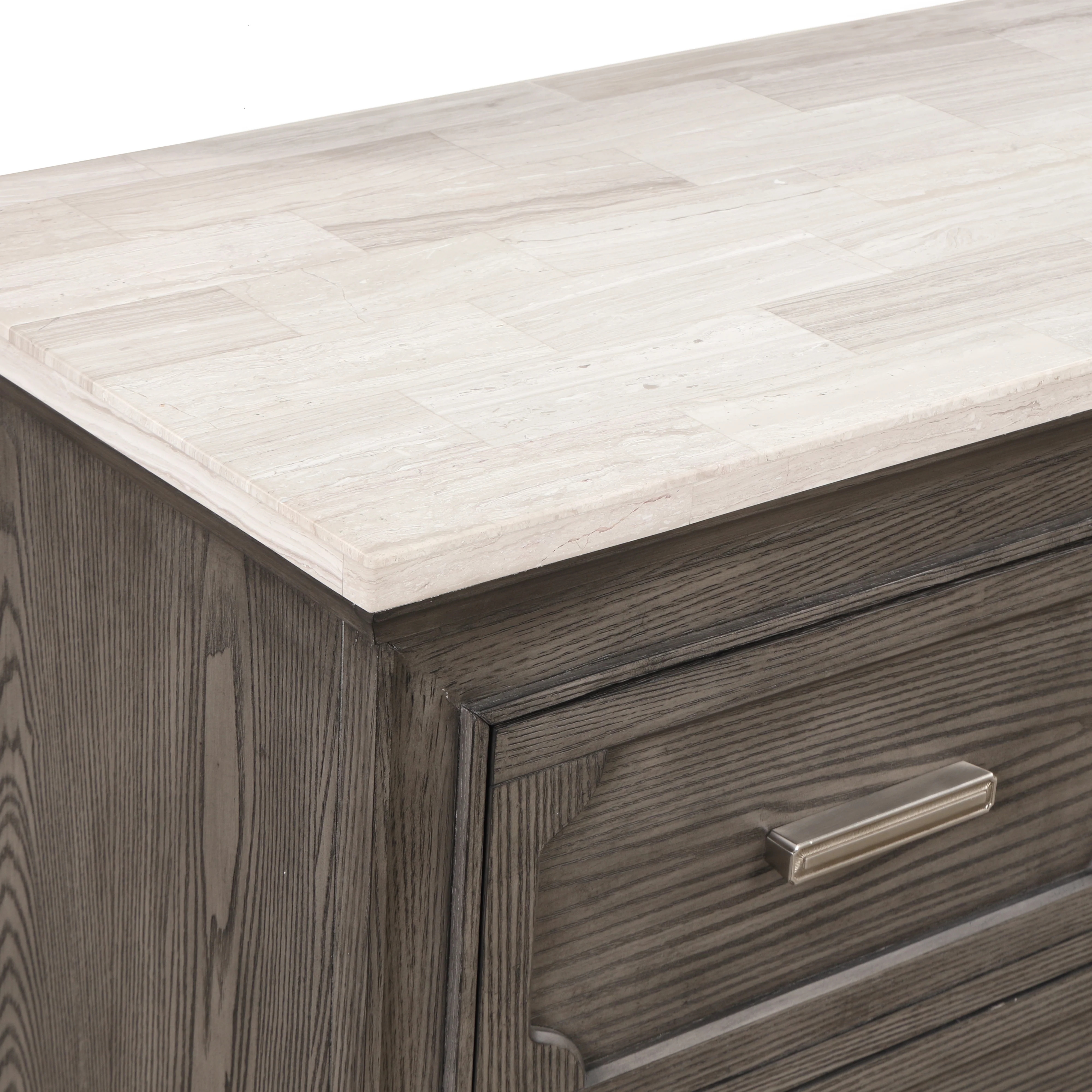 Lisbon Marble Top Dresser-Gray - Image 6