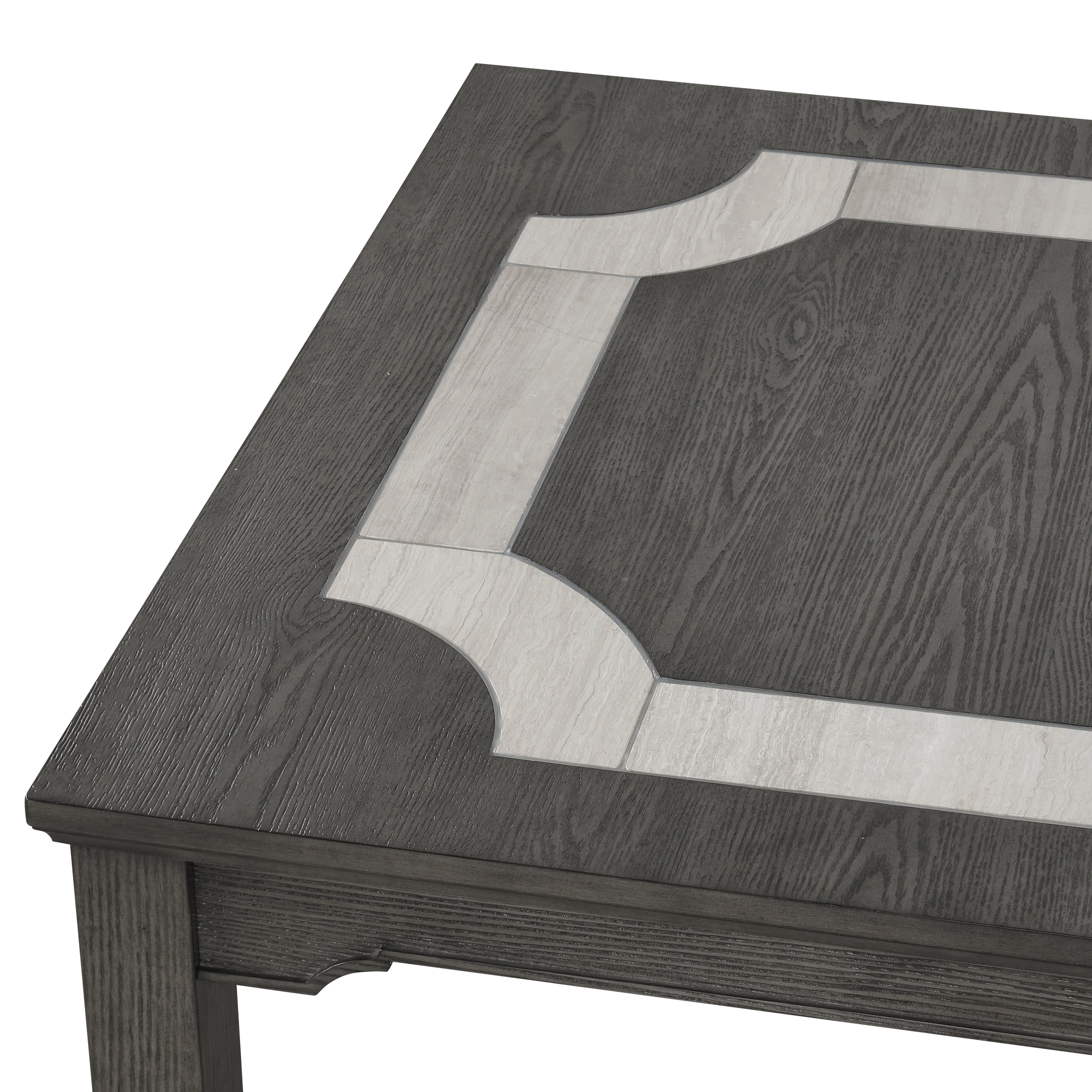 Lisbon Rectangle Dining Table-Gray - Image 5