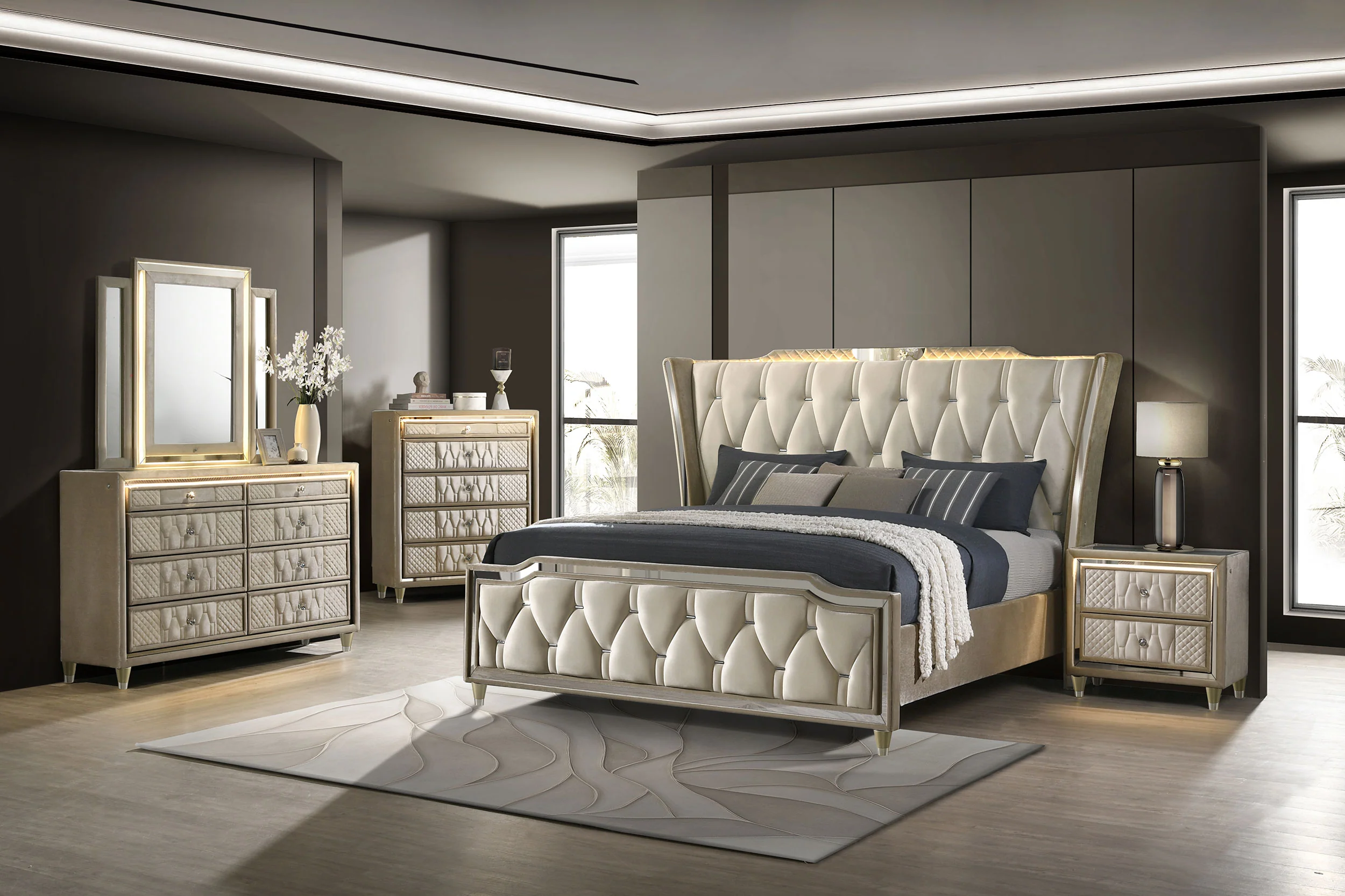 Lorient LED Dresser with LED Mirror - Image 16