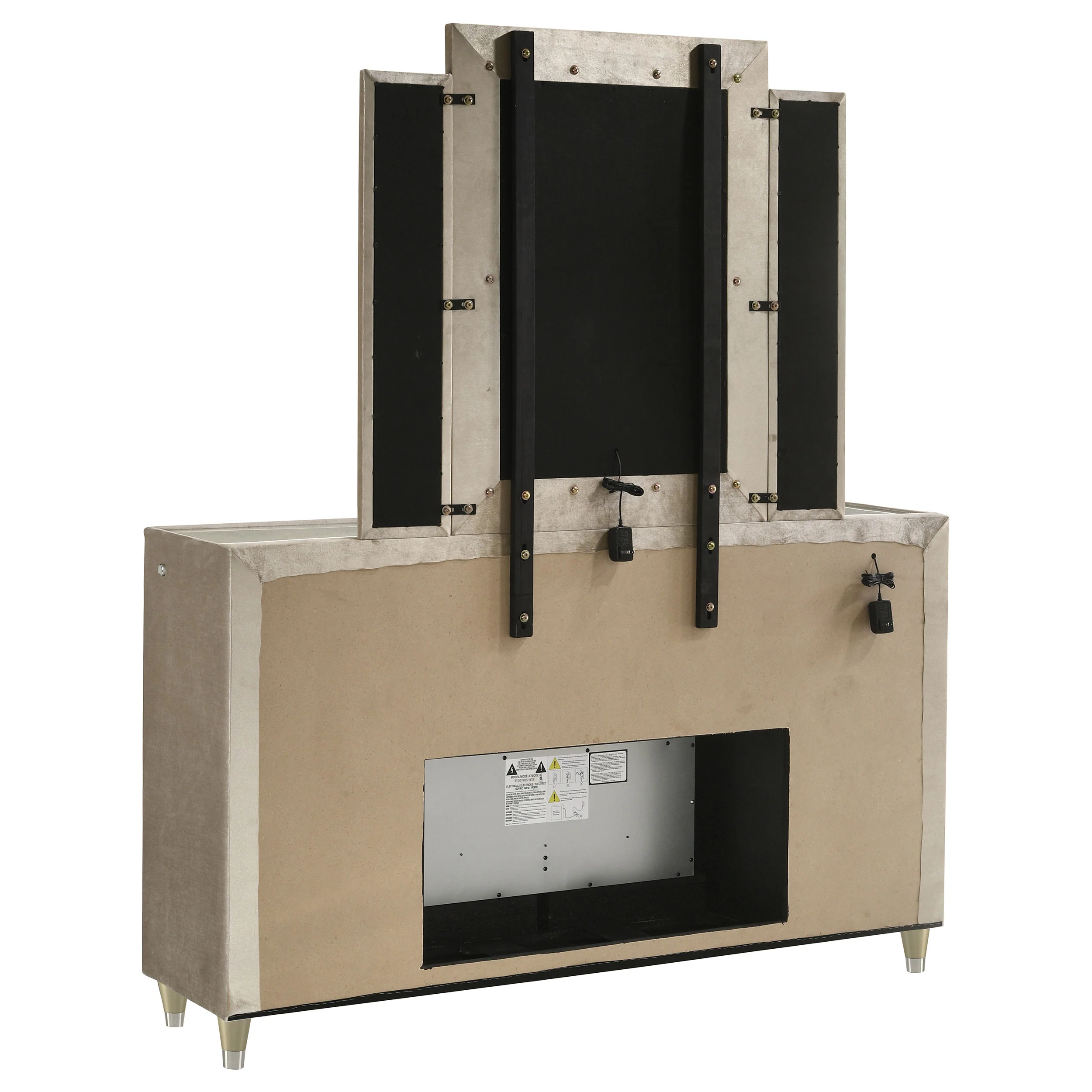 Lorient LED Dresser with LED Mirror and Flame Visualizer - Image 6