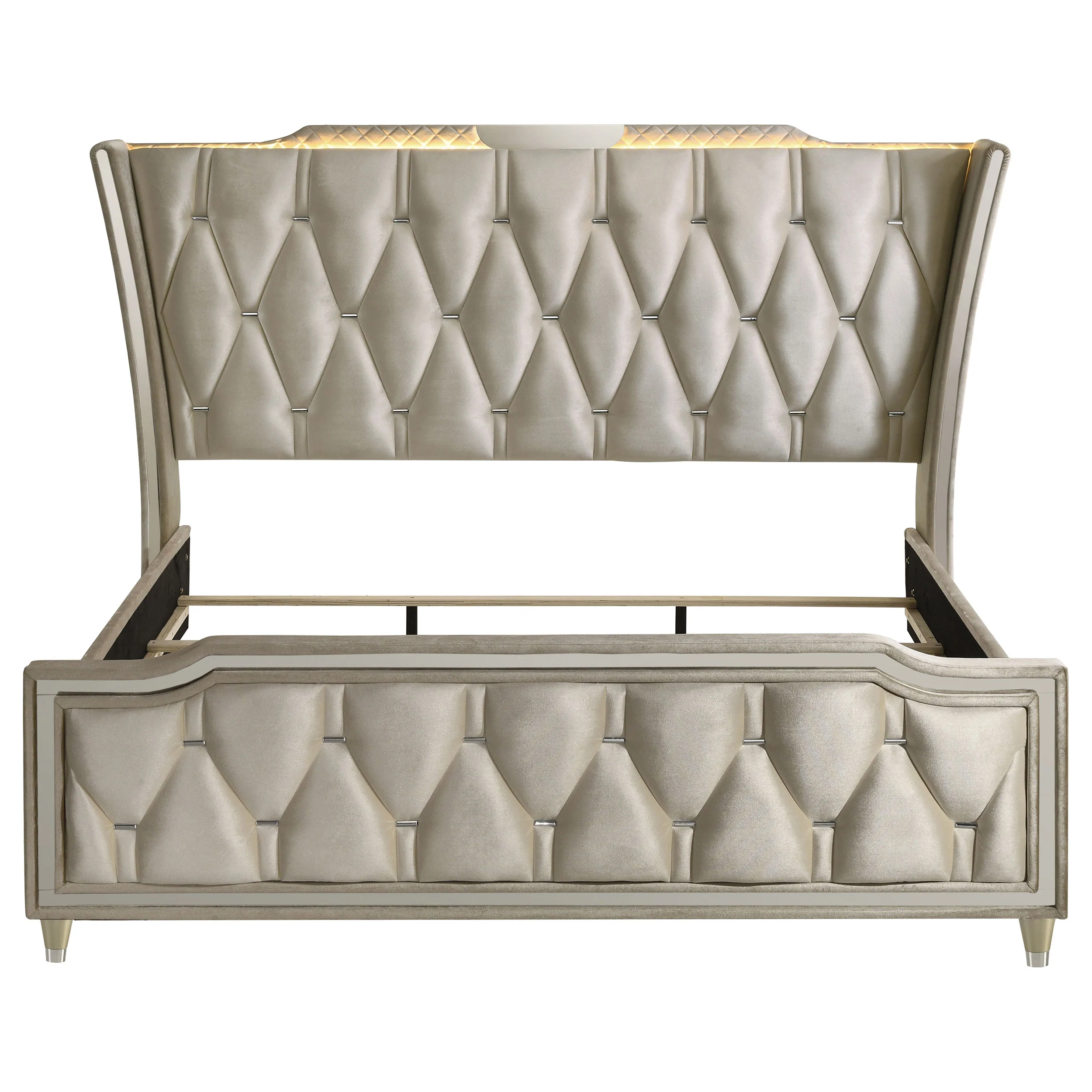Lorient Wingback Bed with LED Lighting - Image 17