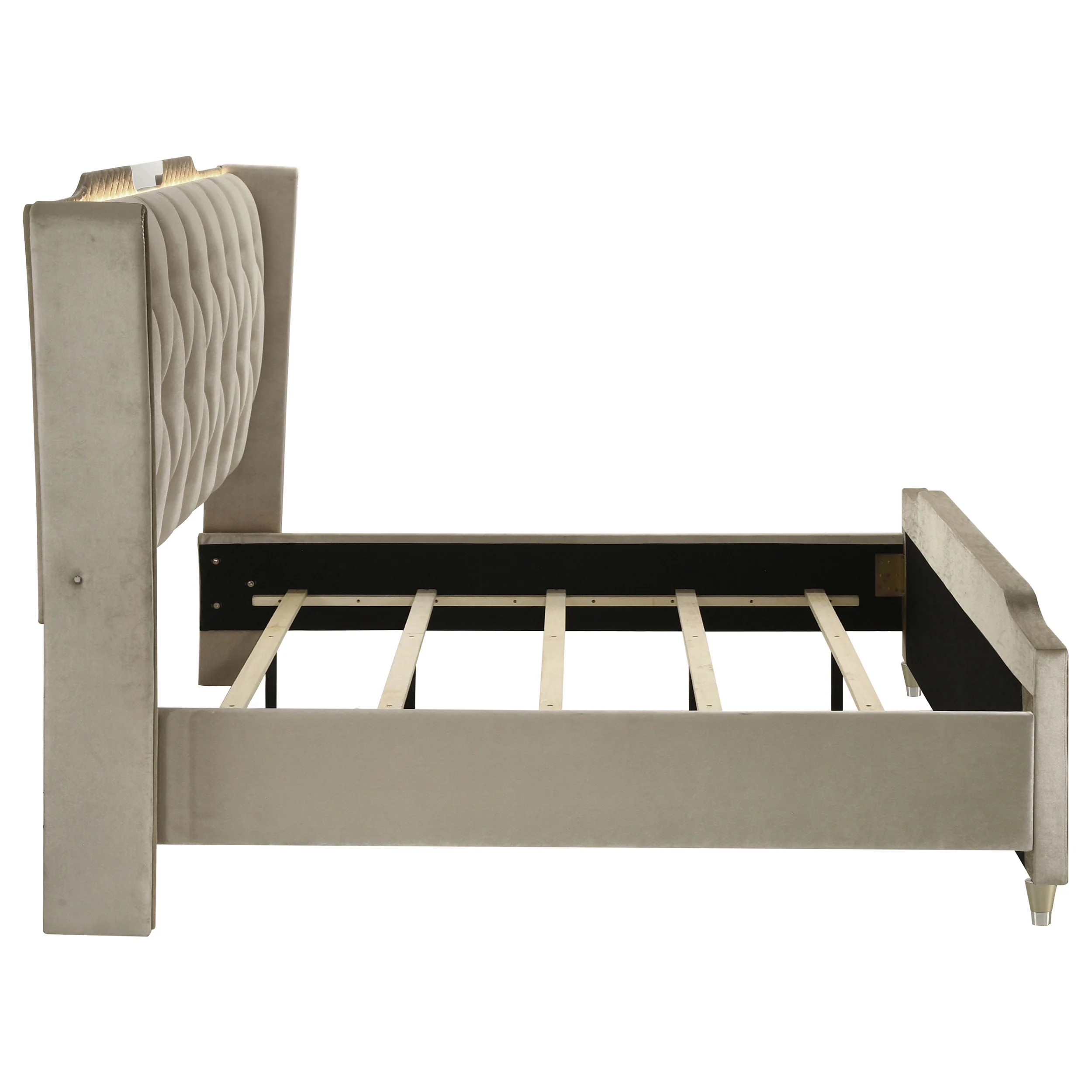 Lorient Wingback Bed with LED Lighting - Image 19
