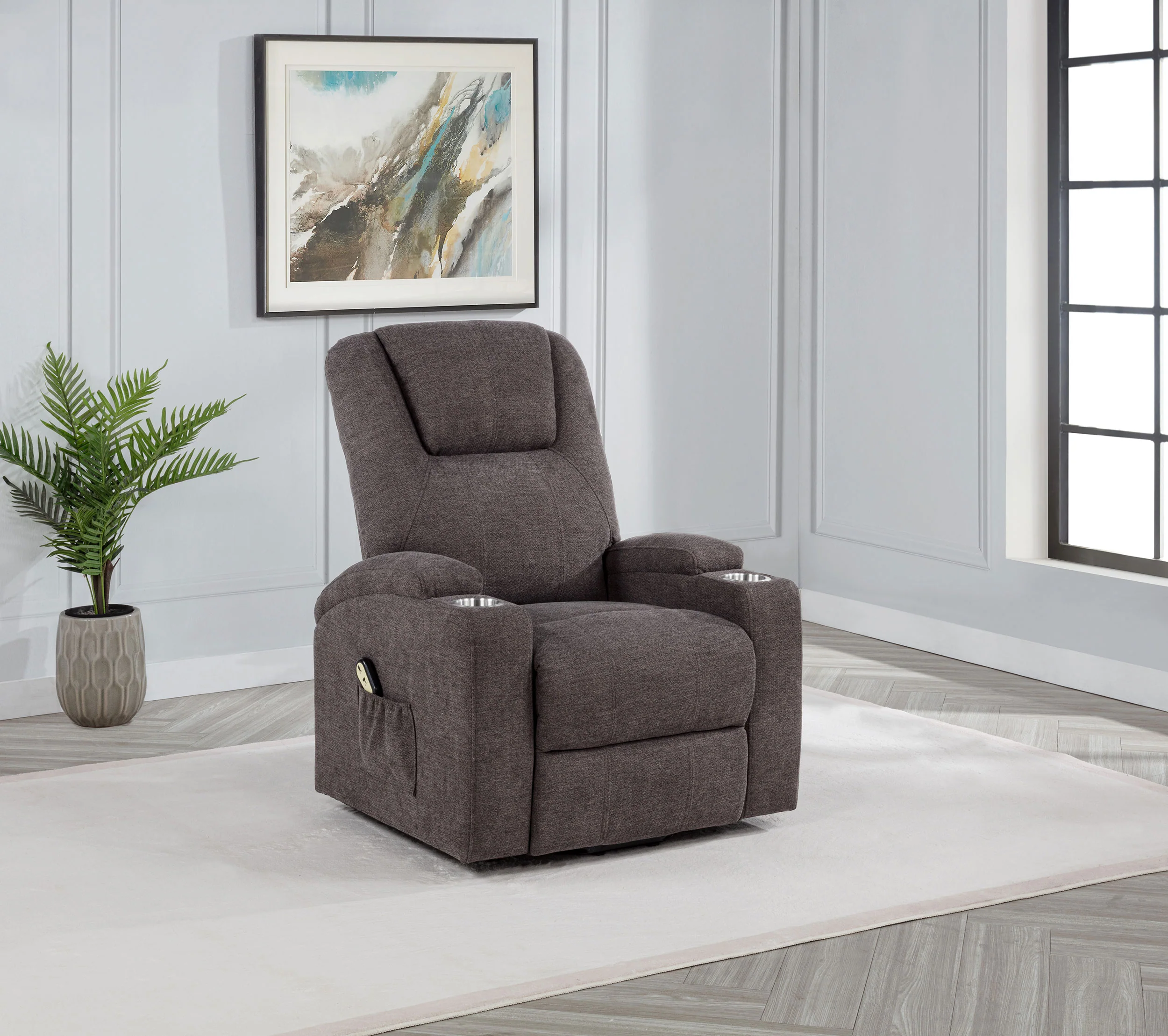 Louie Power Lift Massage Recliner - Image 17