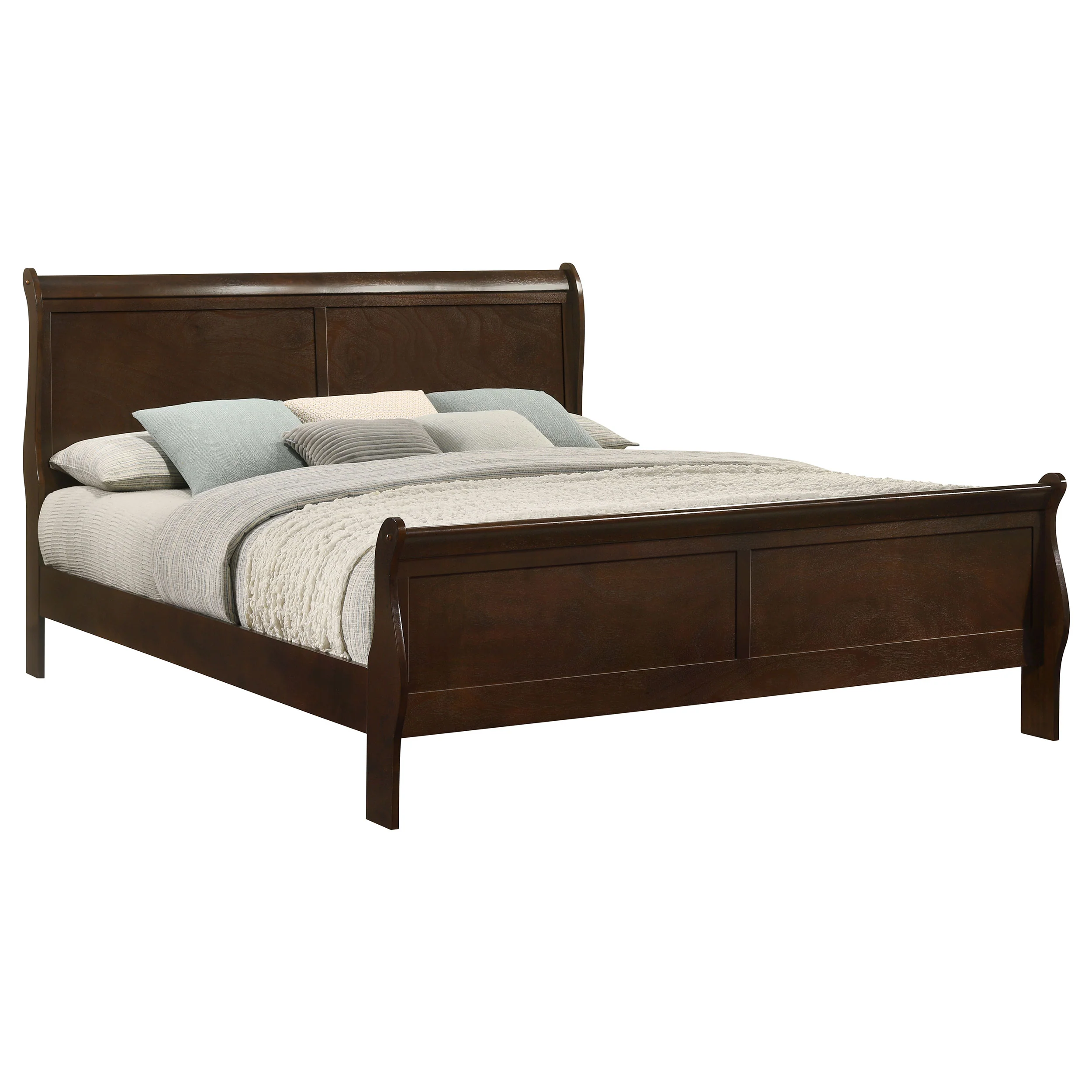 Louis Philippe Sleigh Panel Bed - Image 12