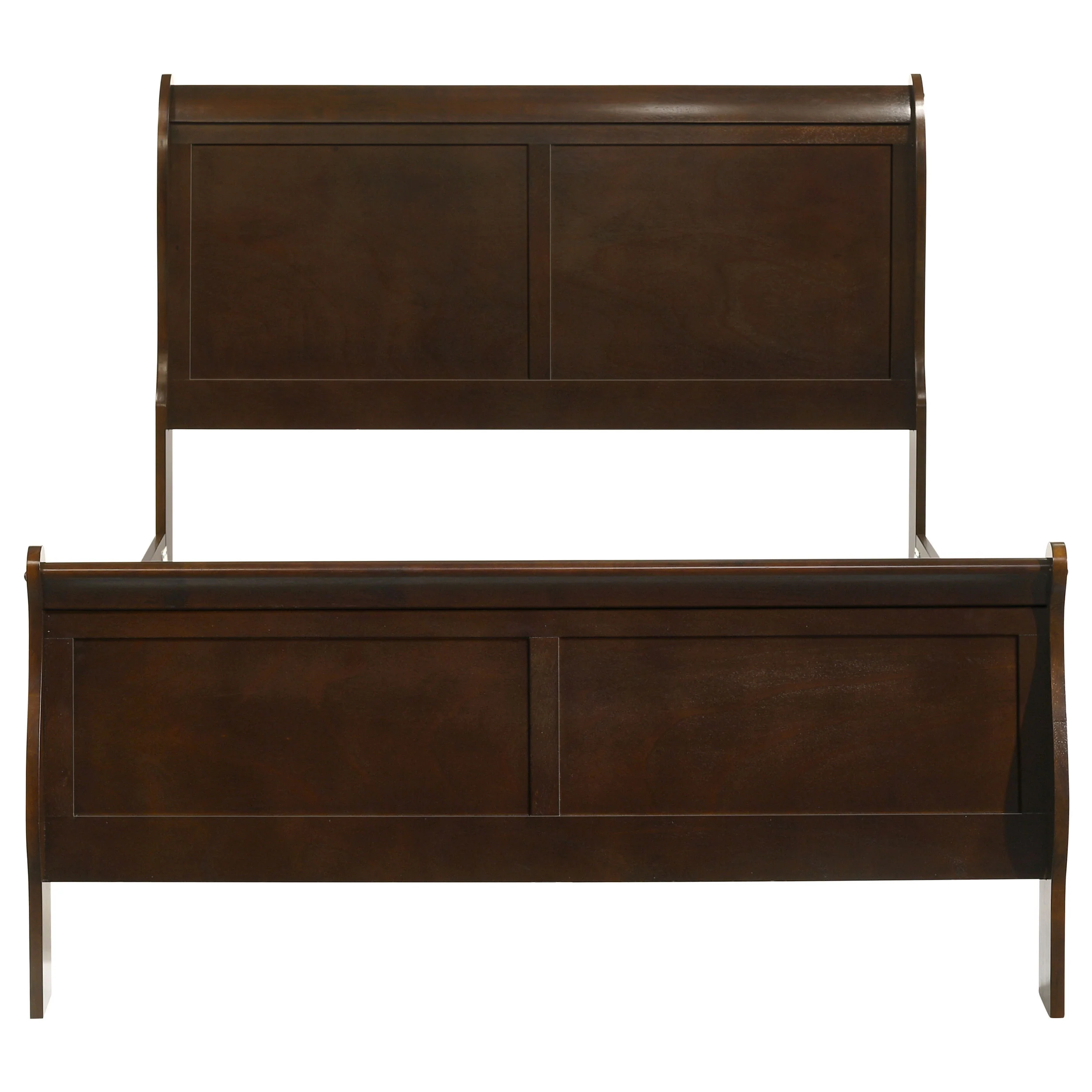 Louis Philippe Sleigh Panel Bed - Image 22