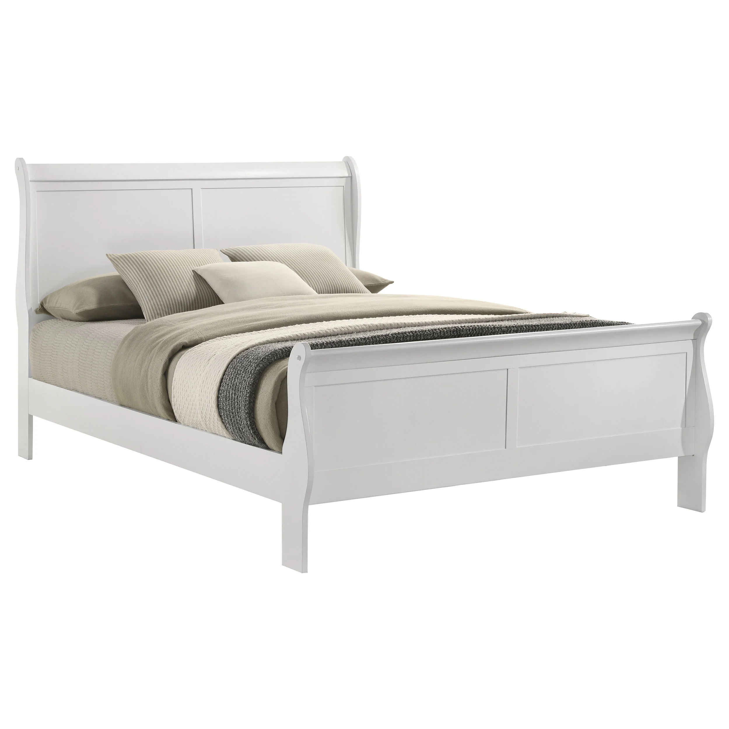 Louis Philippe Sleigh Panel Bed - Image 39