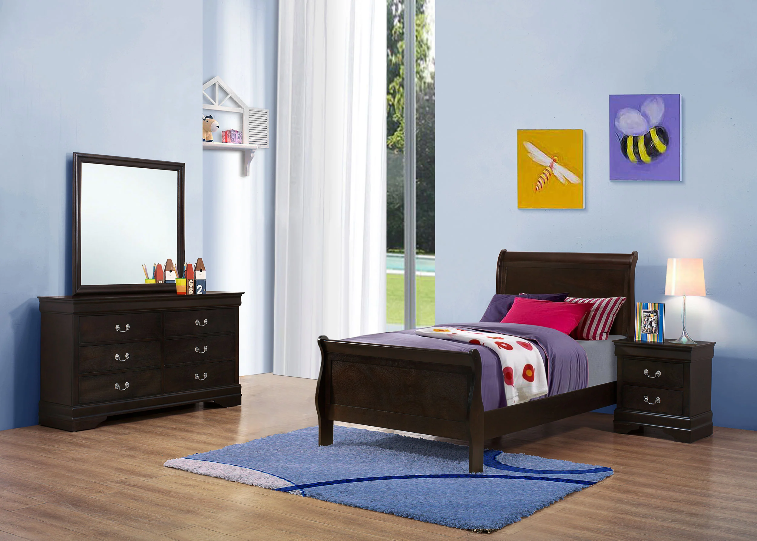 Louis Philippe Bedroom Set - Image 115
