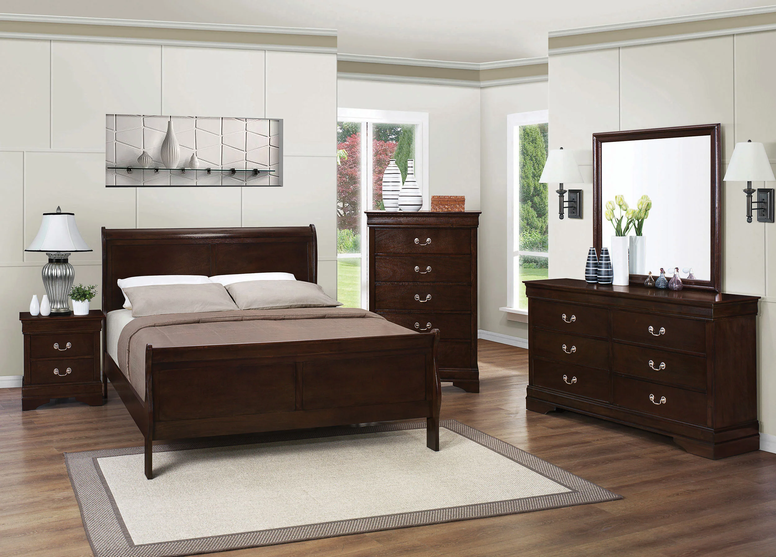 Louis Philippe Bedroom Set - Image 21