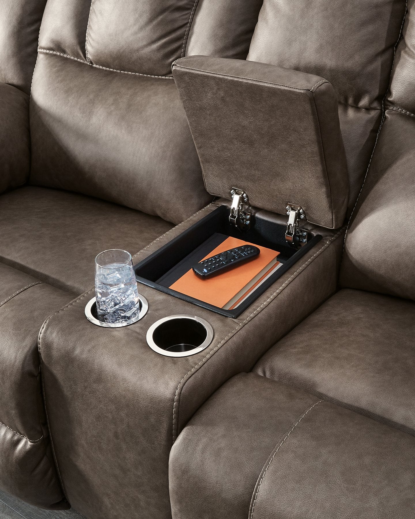 Lowilla Reclining Loveseat with Console - Image 6