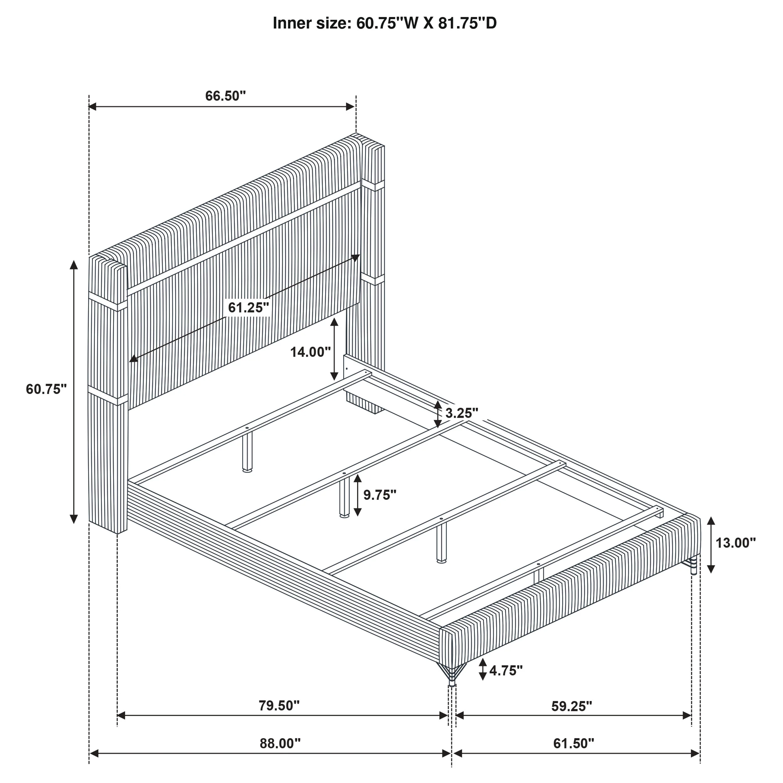 Lucia Wingback Bed - Image 20