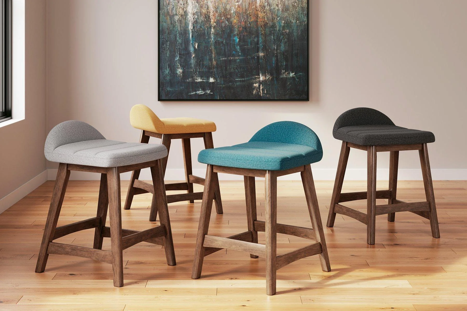 Lyncott Counter Height Bar Stool - Image 14