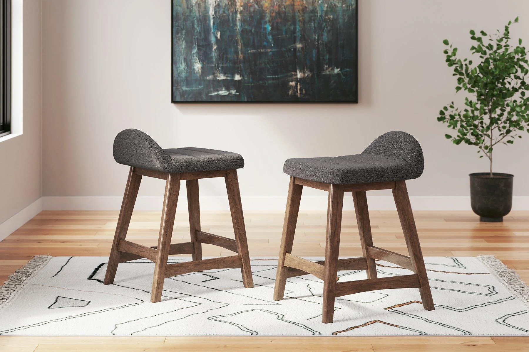 Lyncott Counter Height Bar Stool - Image 29