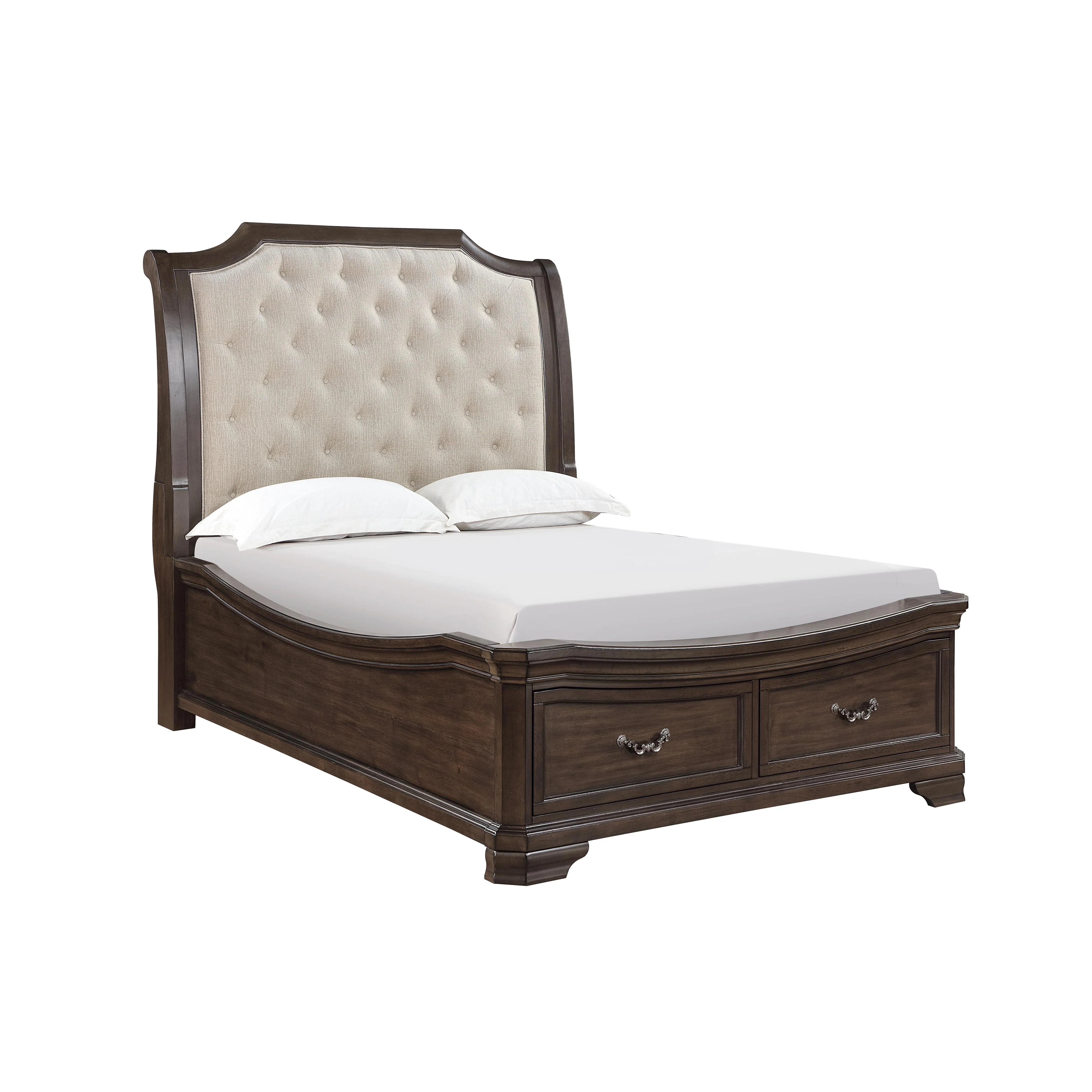LYNDHURST 6''6" / 6''0" K STG FOOTBOARD & SLATS- WALNUT - Image 2