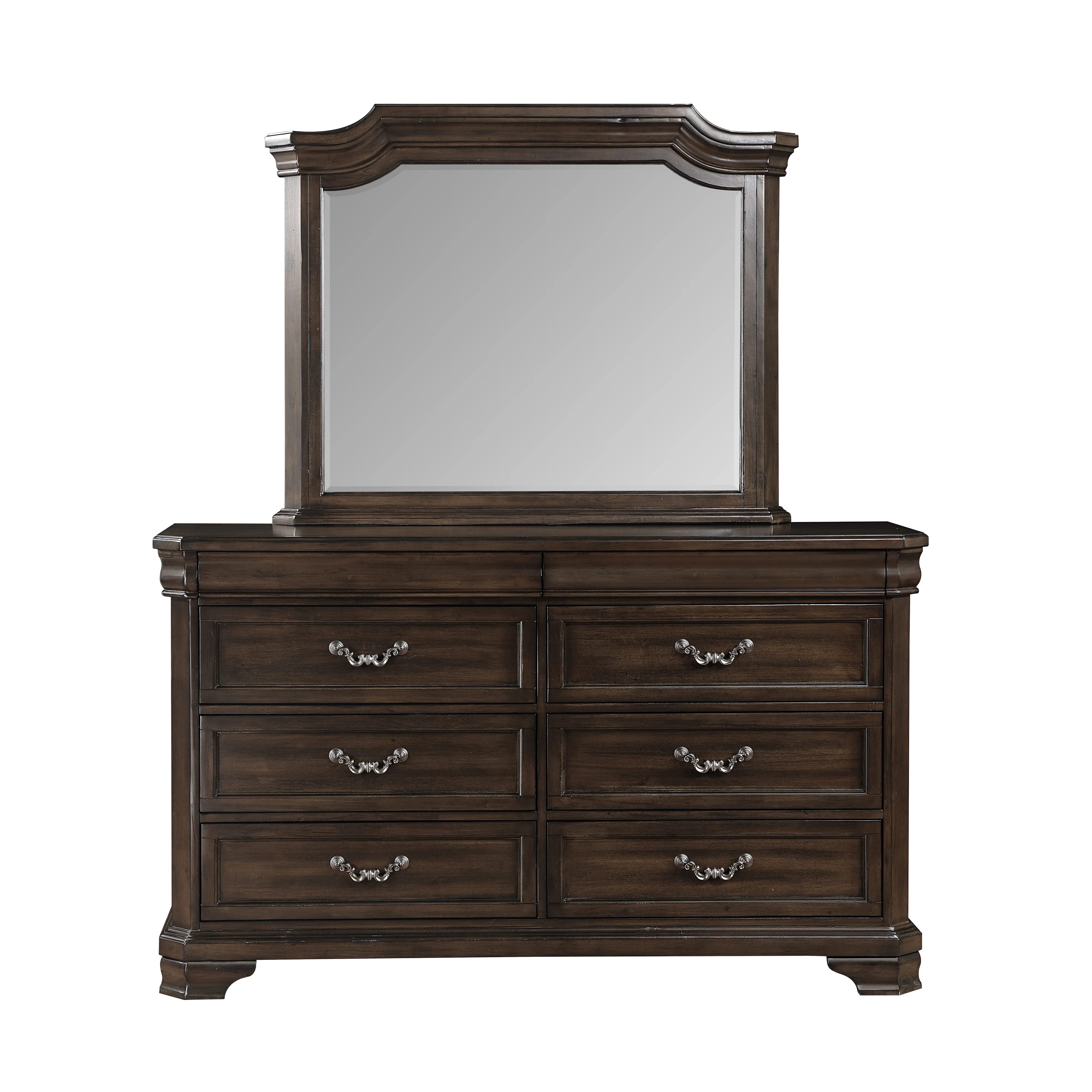 Lyndhurst Landscape Mirror- Walnut - Image 2