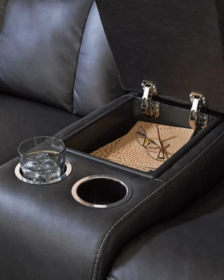 Mackmenville Reclining Loveseat with Console - Image 20