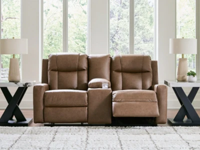 Mackmenville Reclining Loveseat with Console - Image 8