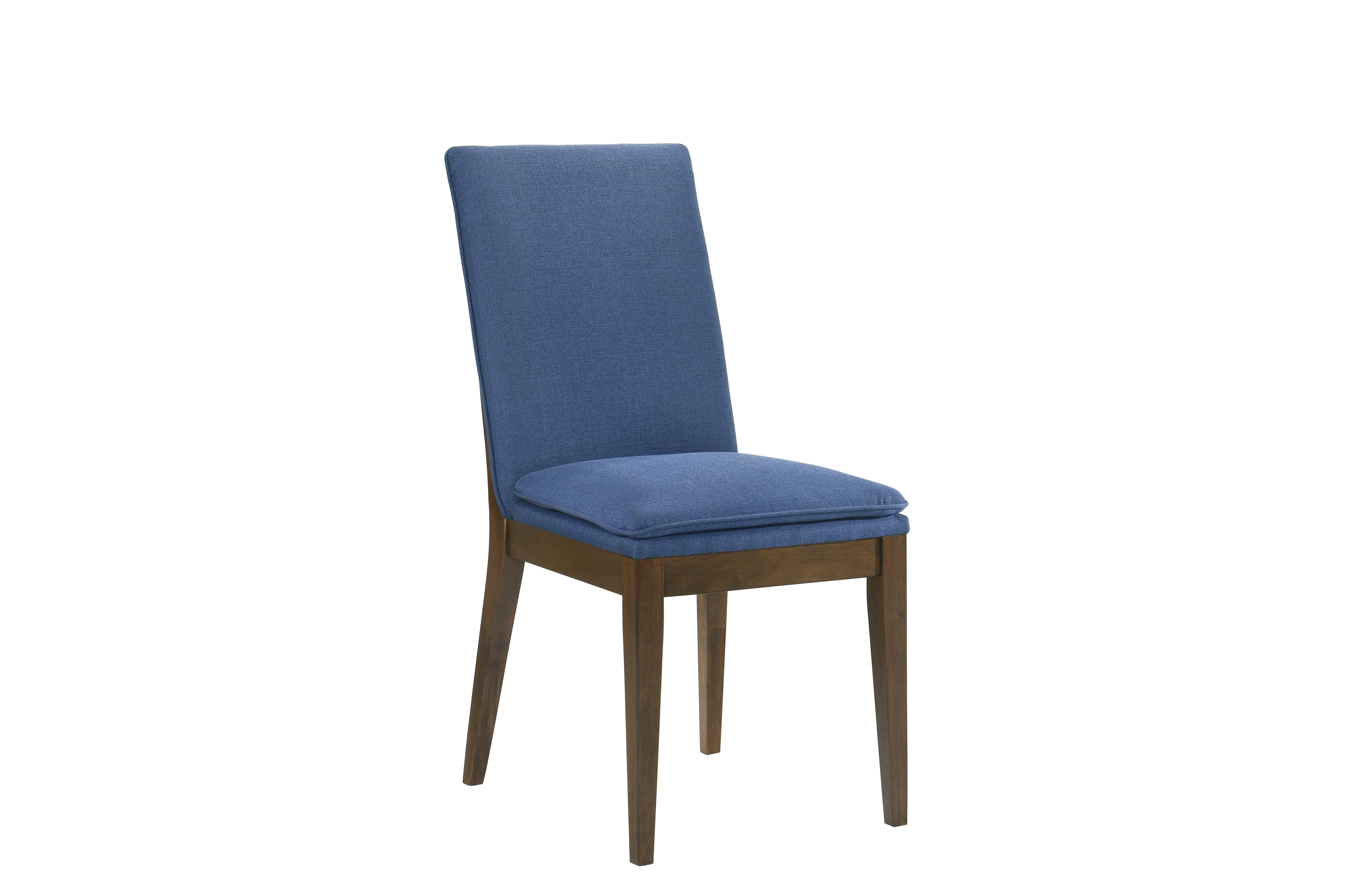 Maggie Dining Chair W/Blue Cushion-Walnut - Image 2