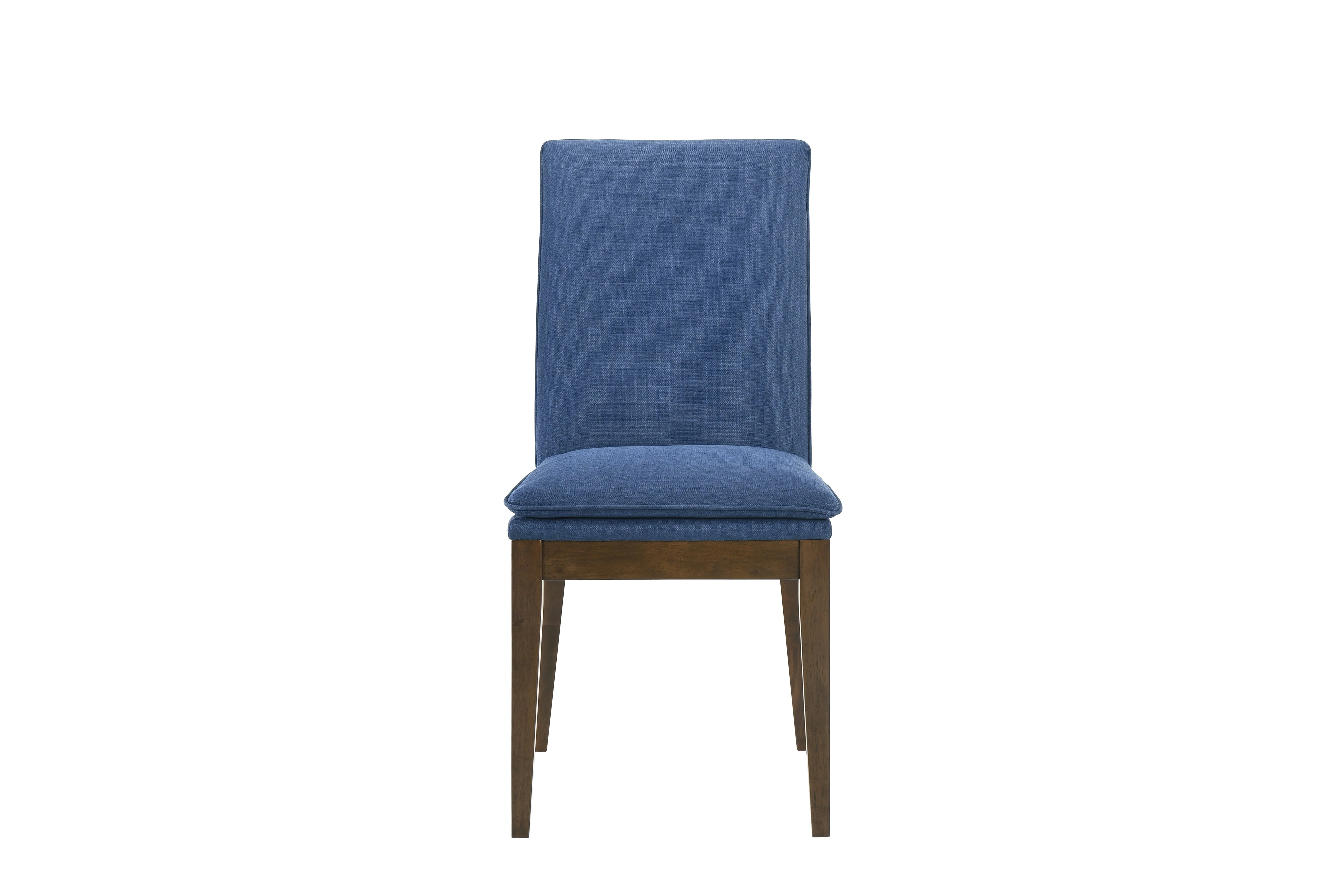 Maggie Dining Chair W/Blue Cushion-Walnut - Image 3