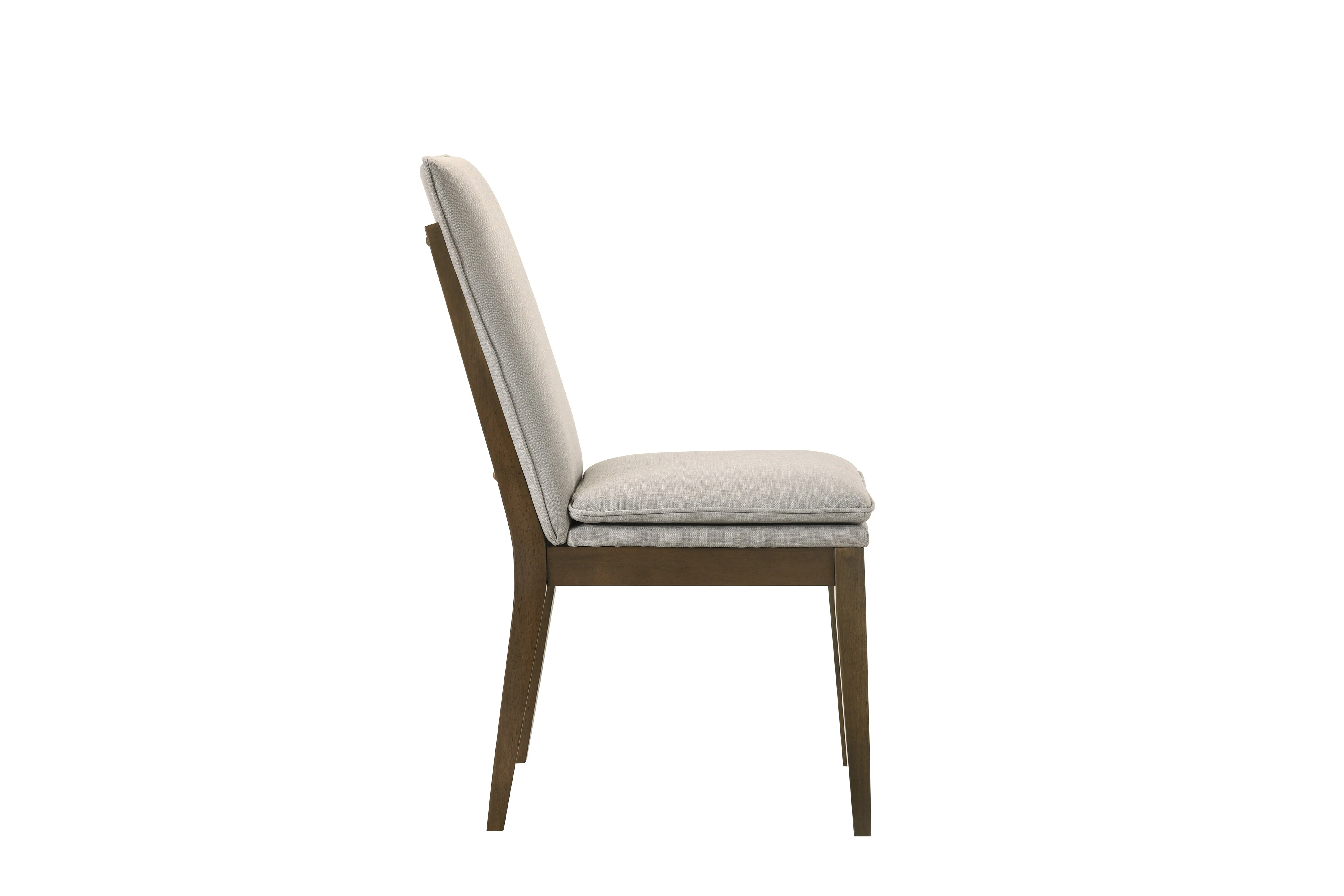 Maggie Dining Chair W/Natural Cushion-Walnut - Image 4