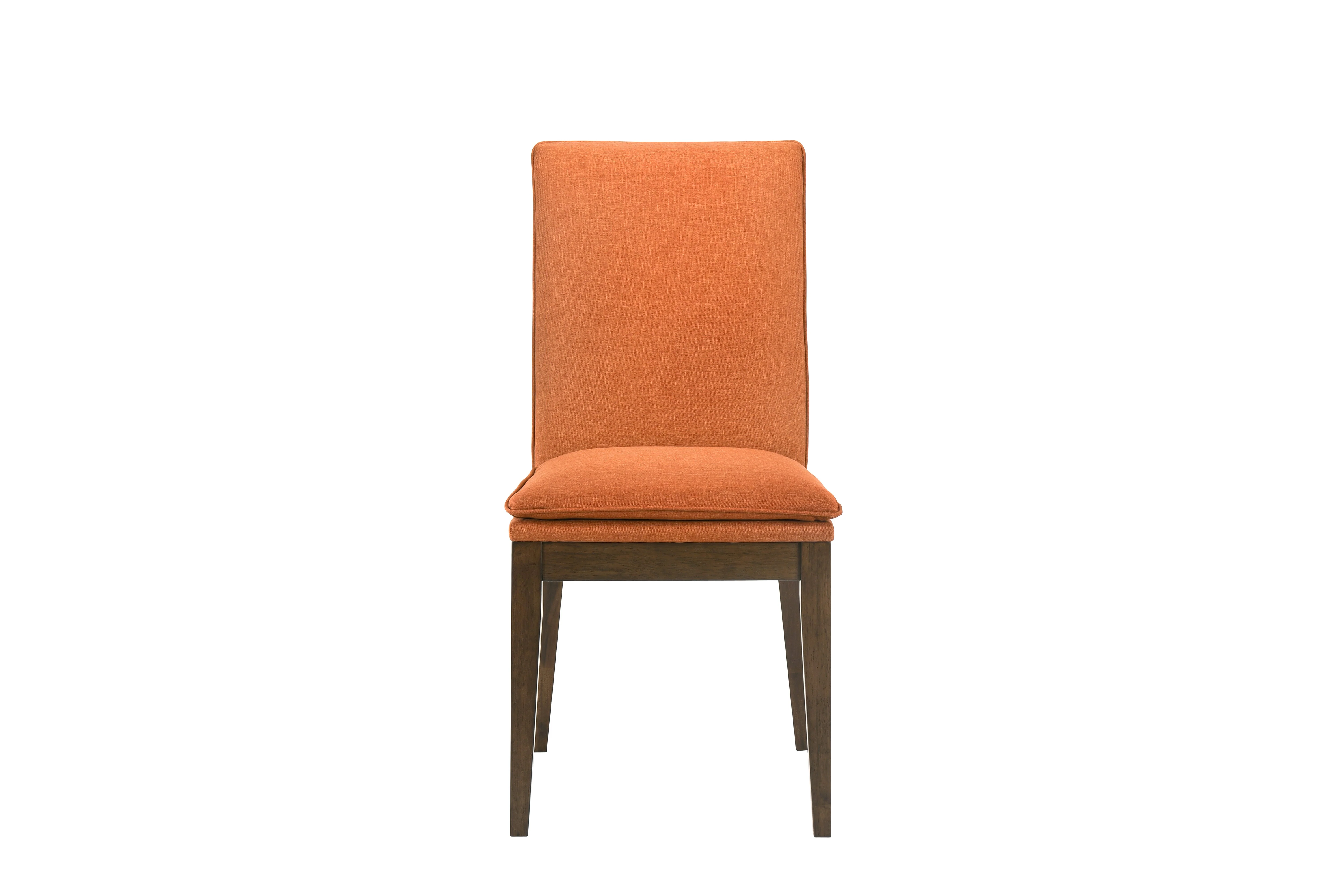 Maggie Dining Chair W/Terracotta Cushion-Walnut - Image 3