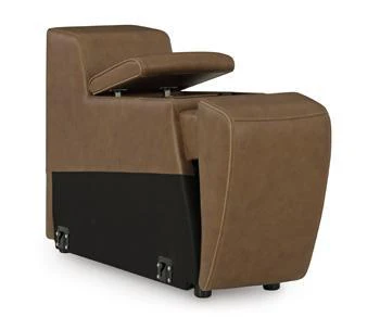 Magic Man Power Reclining Sectional Loveseat with Console - Image 15