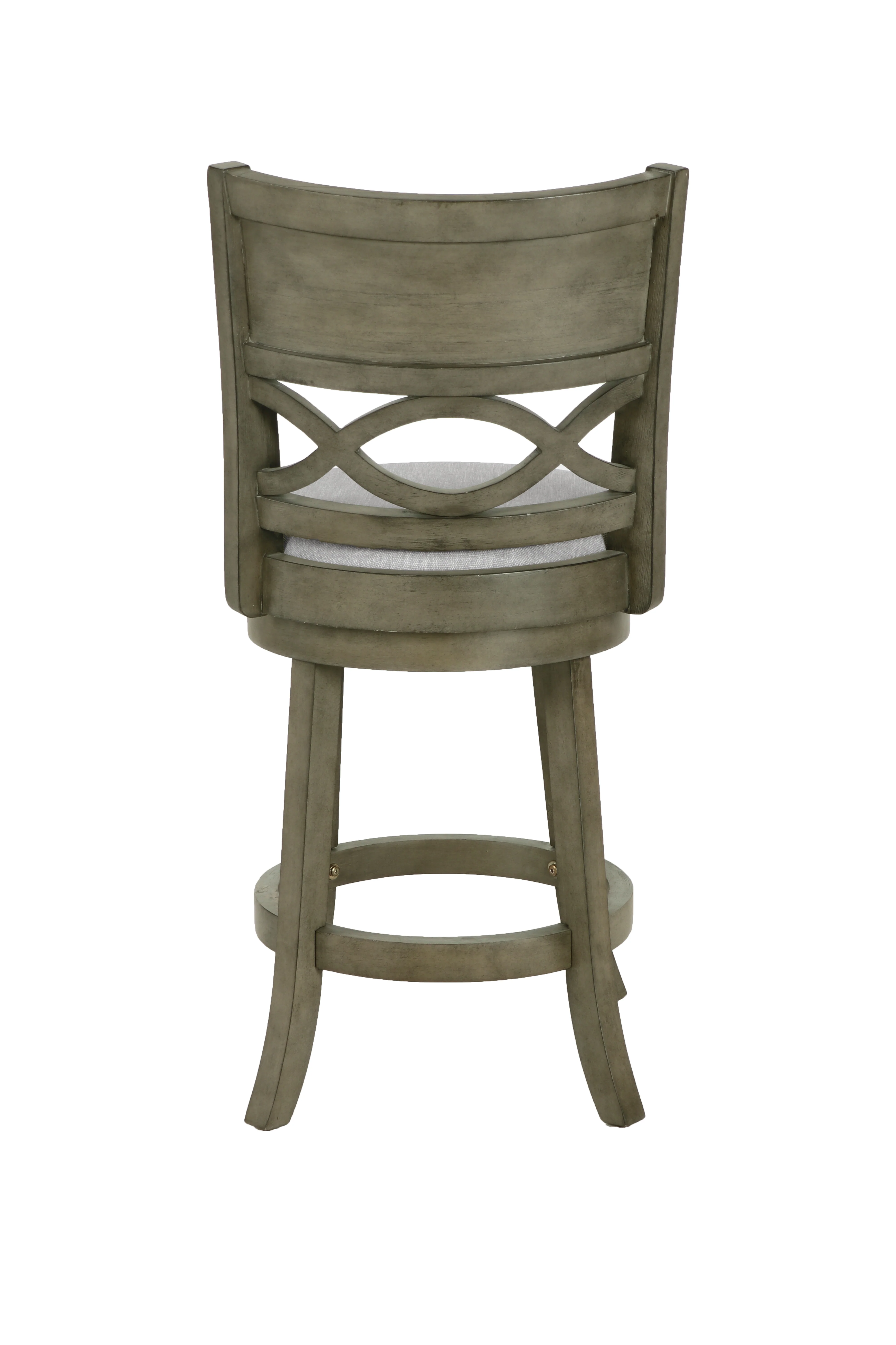 Manchester 24" Counter Stool W/Fabric Cushions-Gray - Image 3