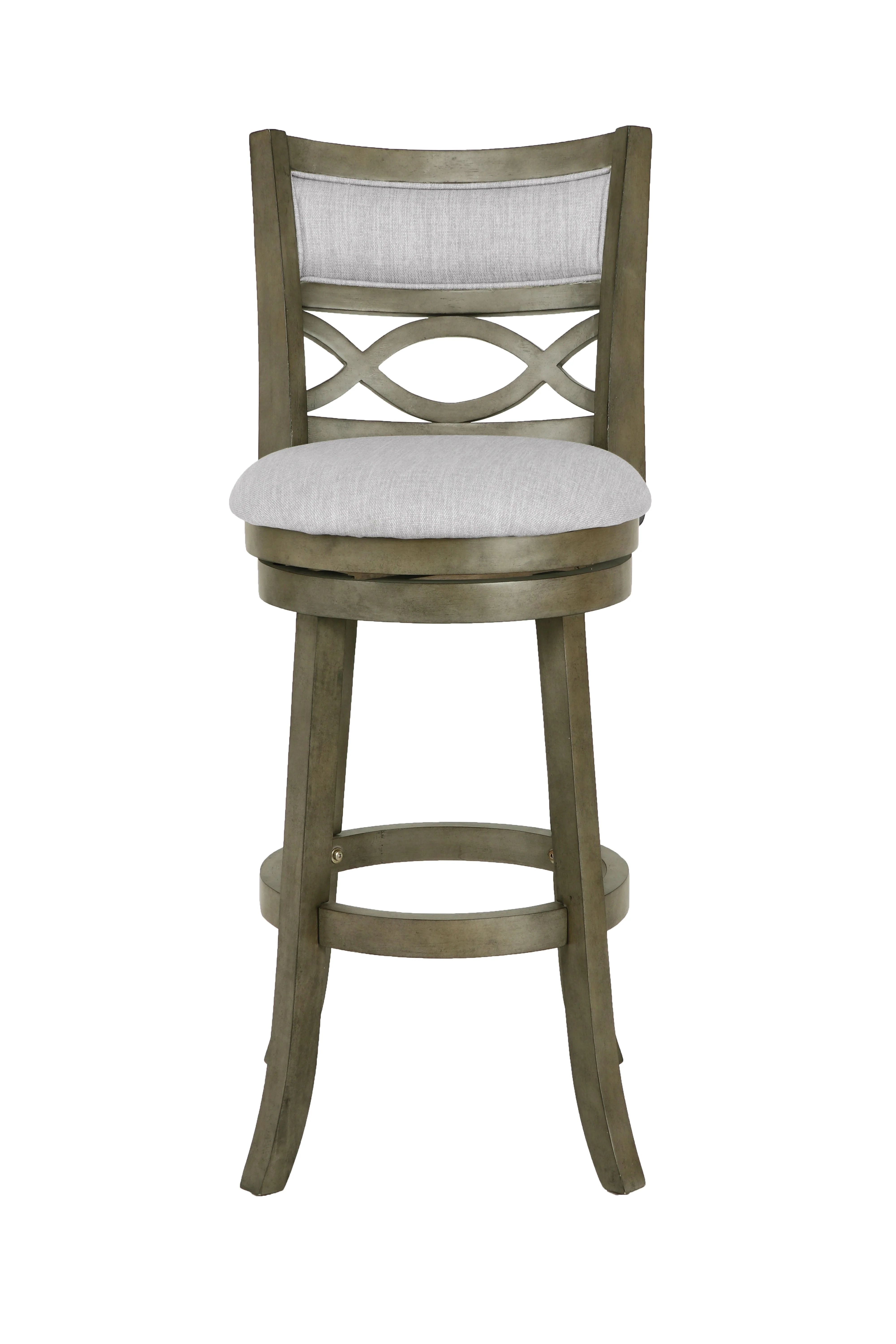 Manchester 29" Bar Stool W/Fabric Cushions-Gray - Image 2