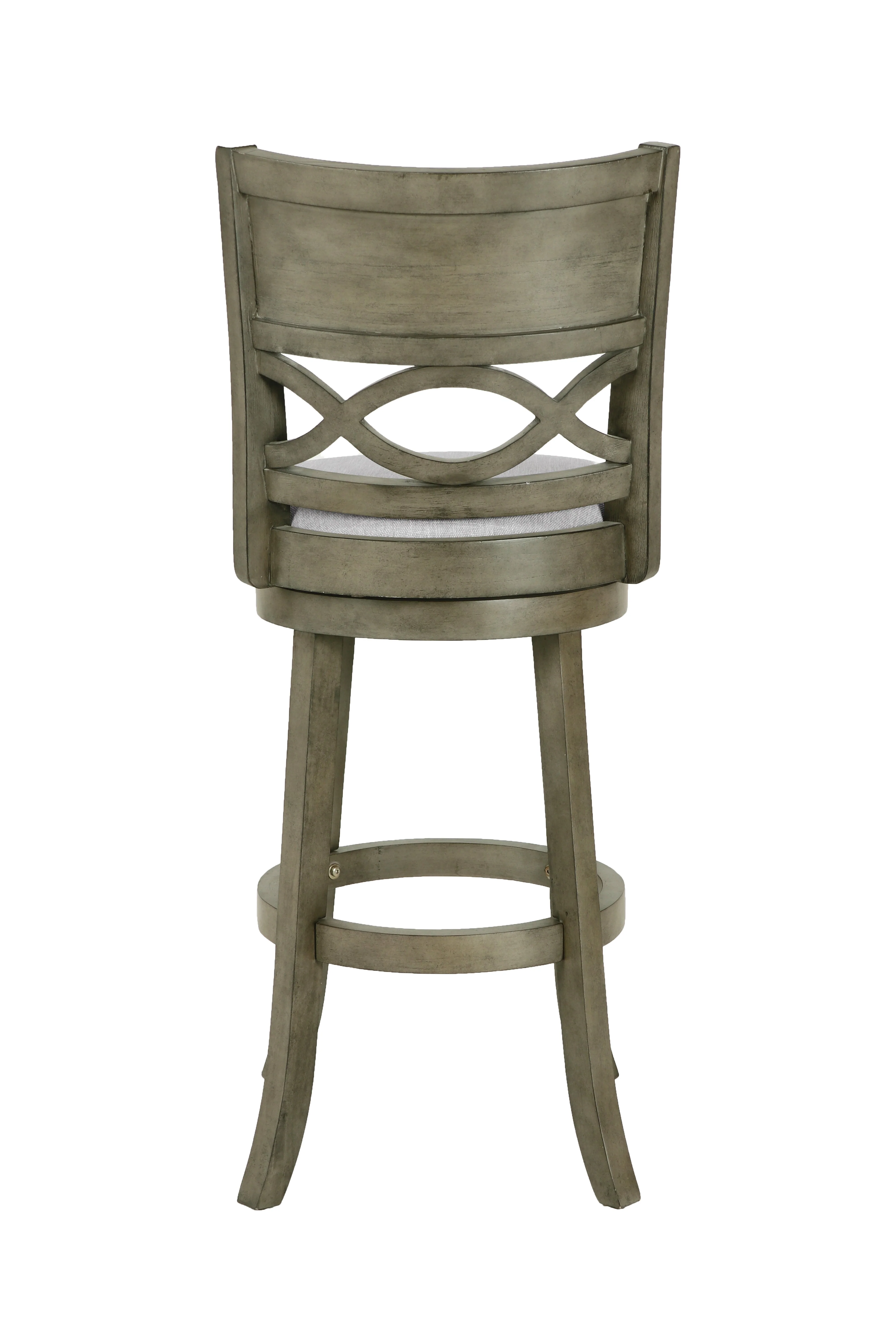 Manchester 29" Bar Stool W/Fabric Cushions-Gray - Image 3