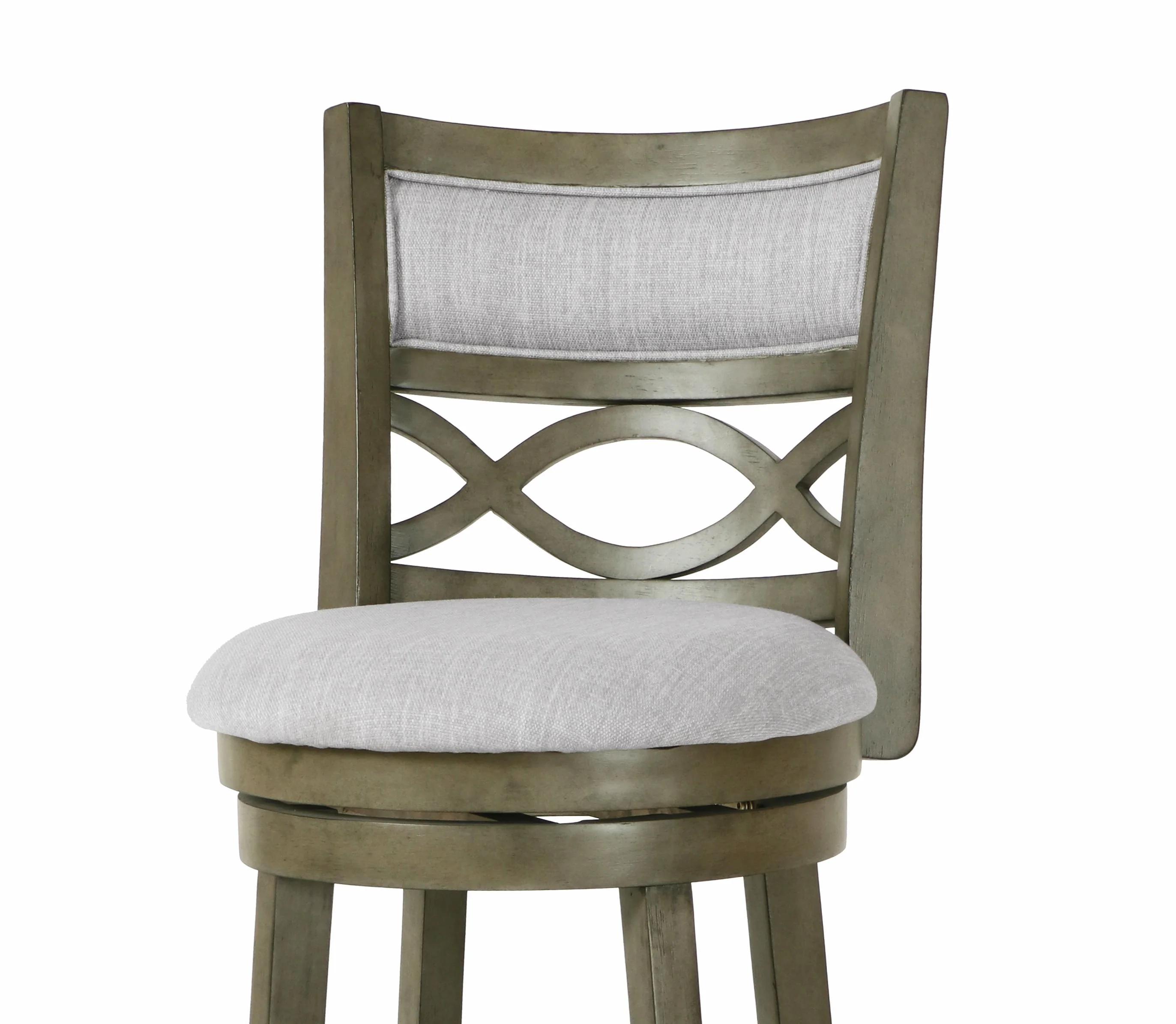 Manchester 29" Bar Stool W/Fabric Cushions-Gray - Image 4