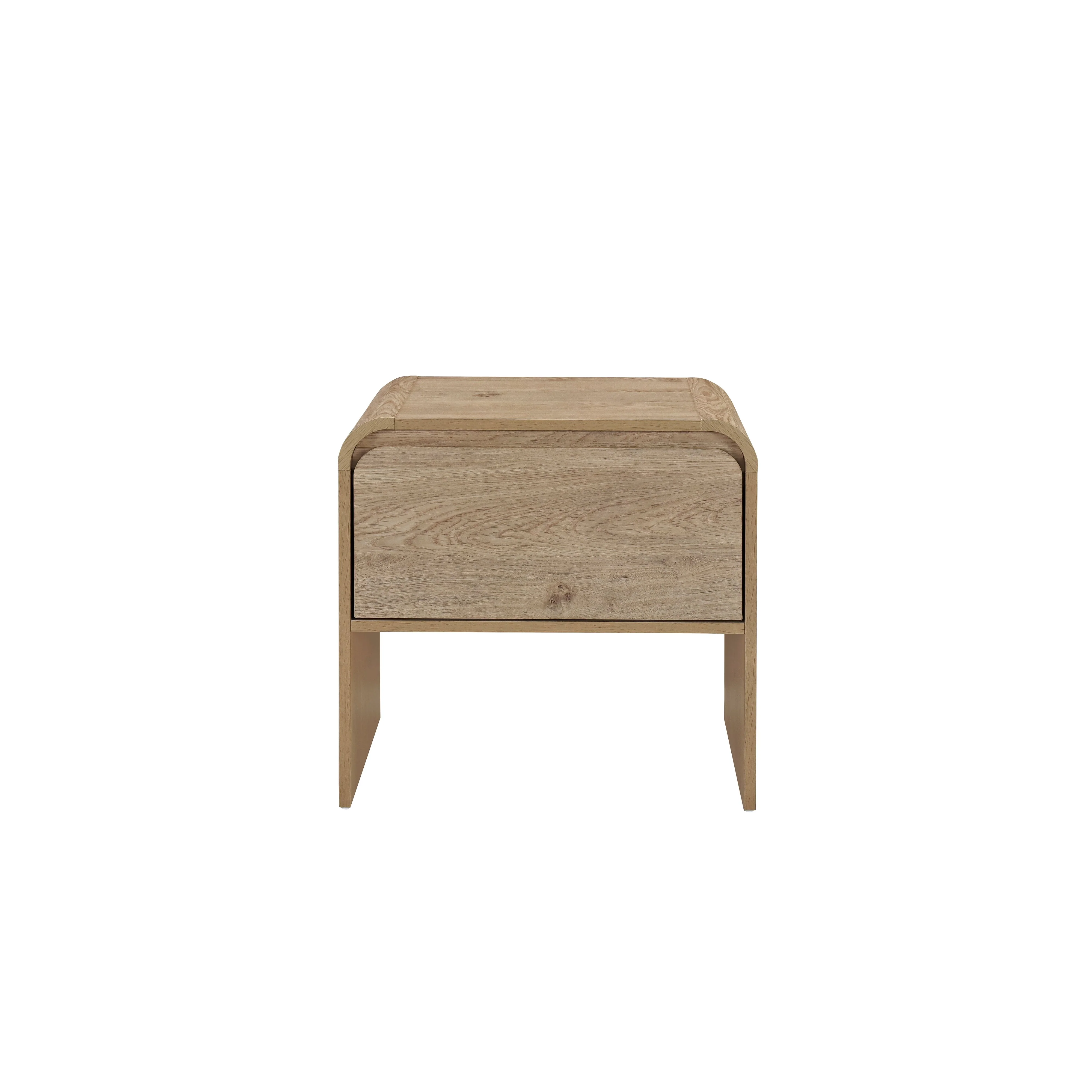 Mara One Drawer End Table / Bedside Table-Natural - Image 2