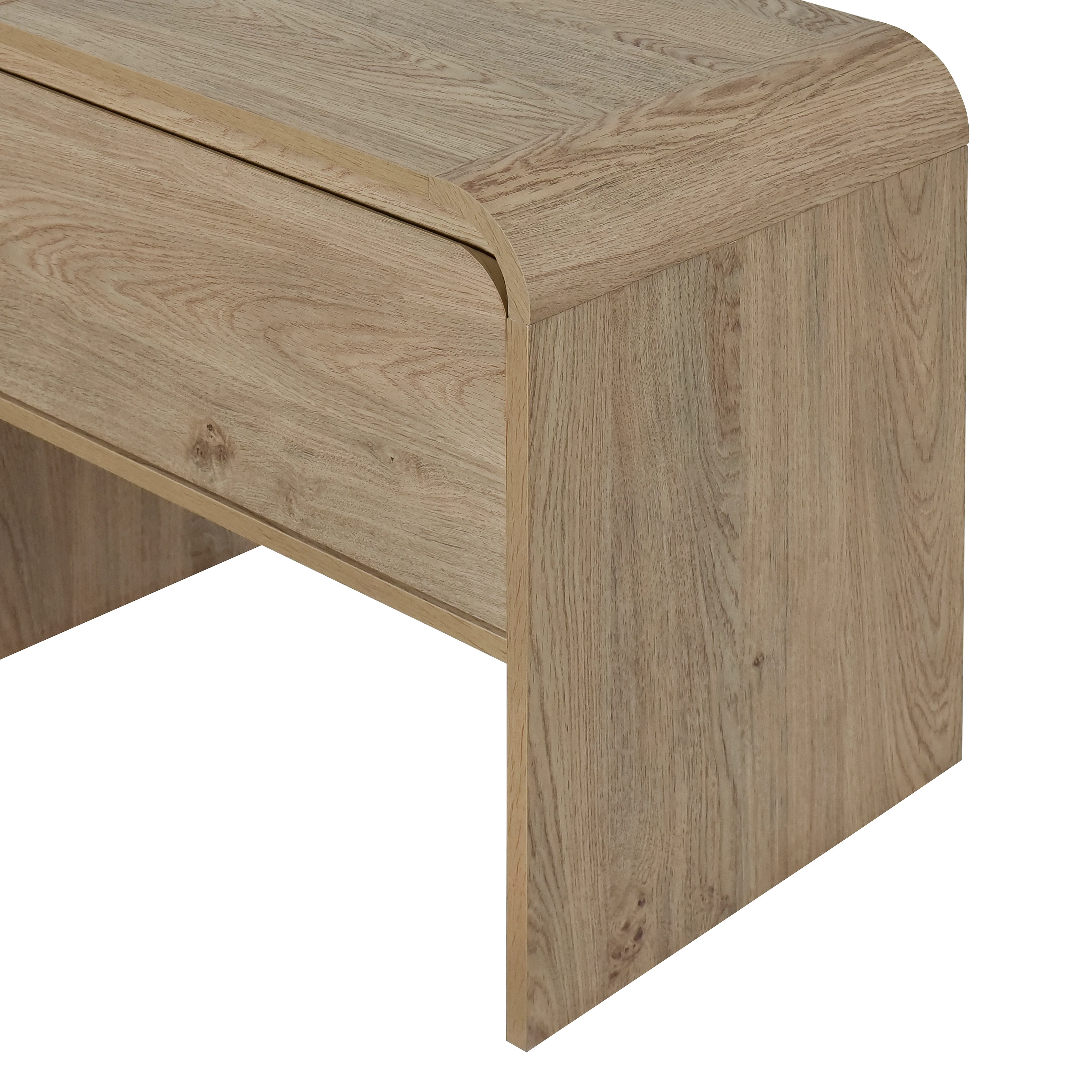 Mara One Drawer End Table / Bedside Table-Natural - Image 6