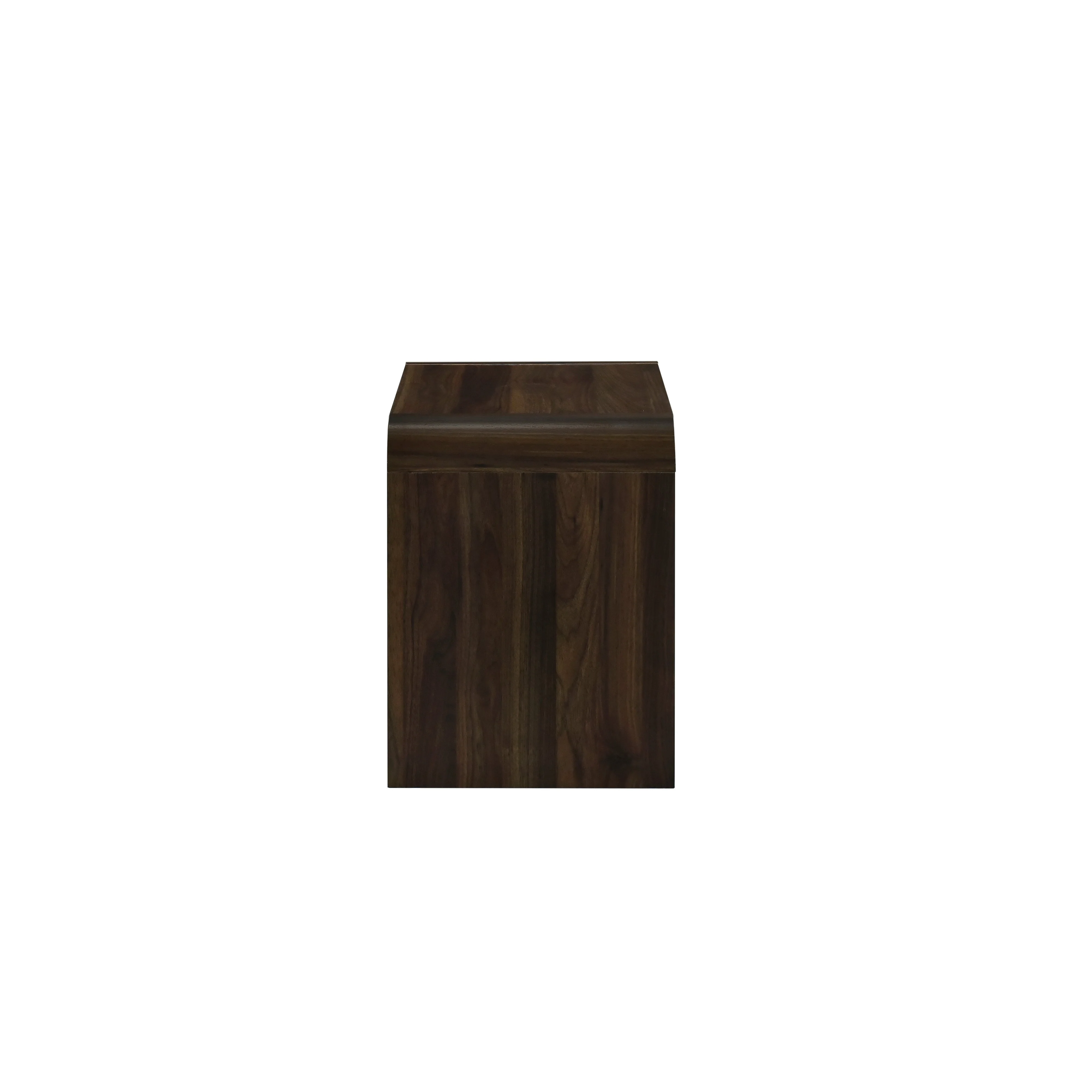 Mara One Drawer End Table / Bedside Table-Walnut - Image 4