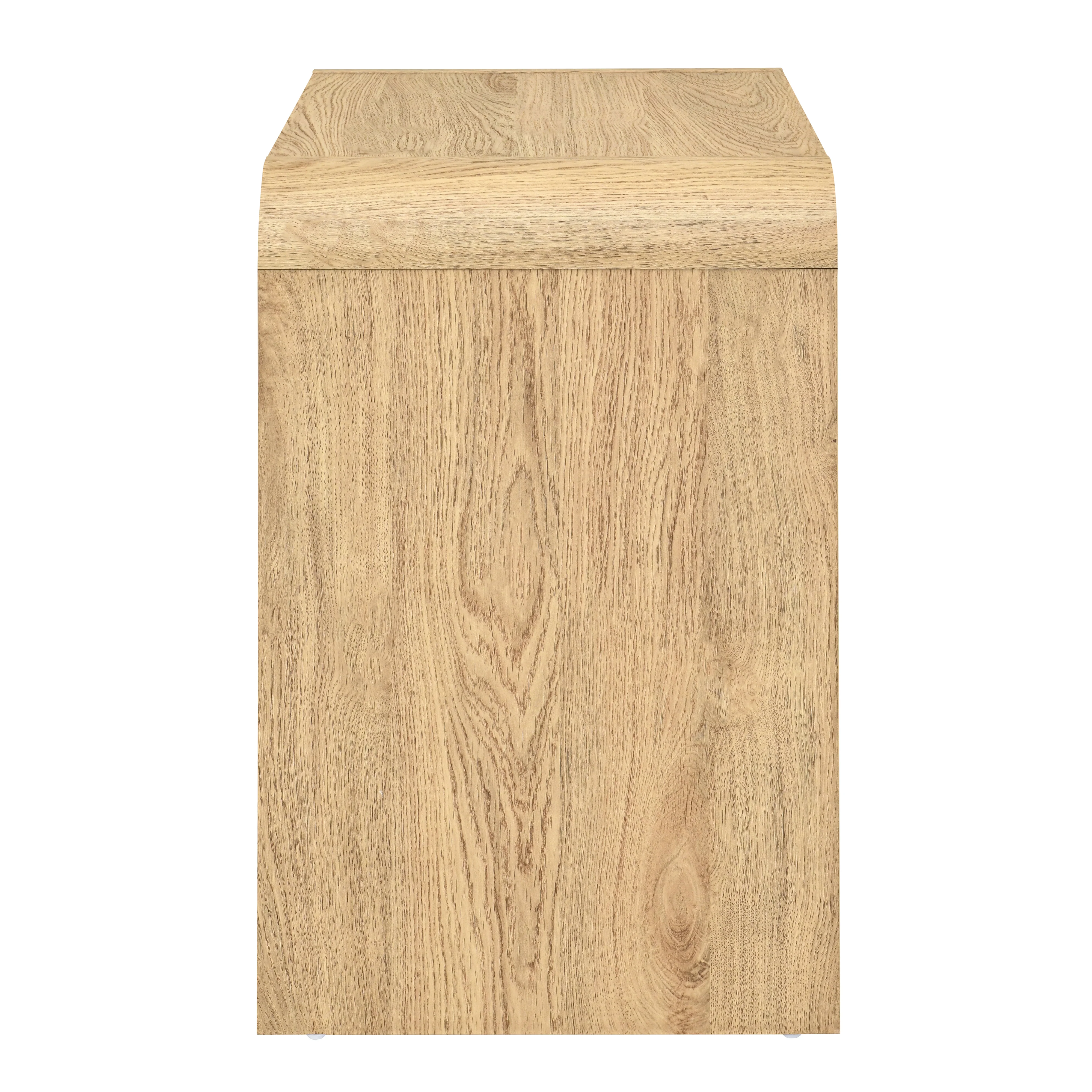 Mara Two Drawer End Table / Bedside Table-Natural - Image 3