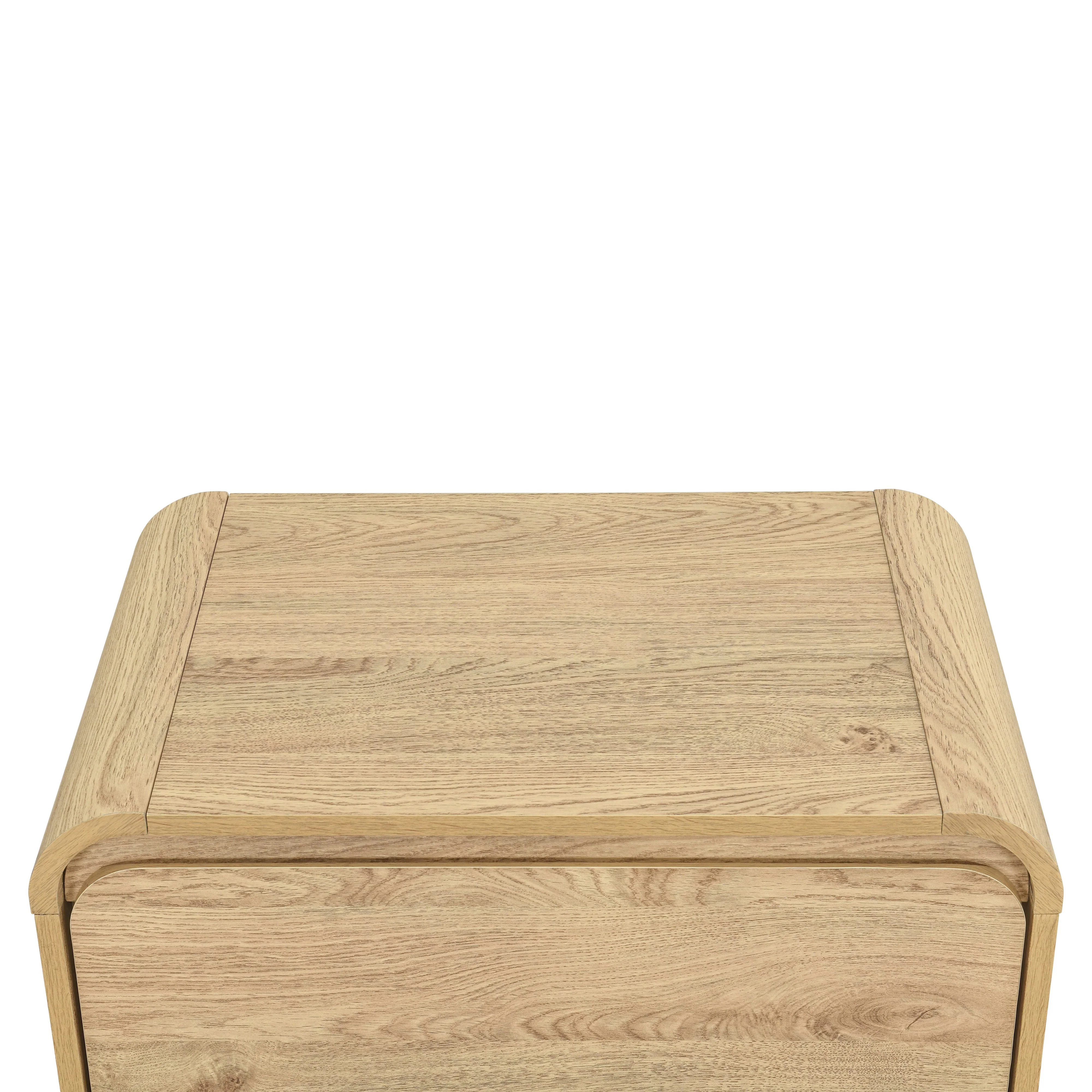 Mara Two Drawer End Table / Bedside Table-Natural - Image 7