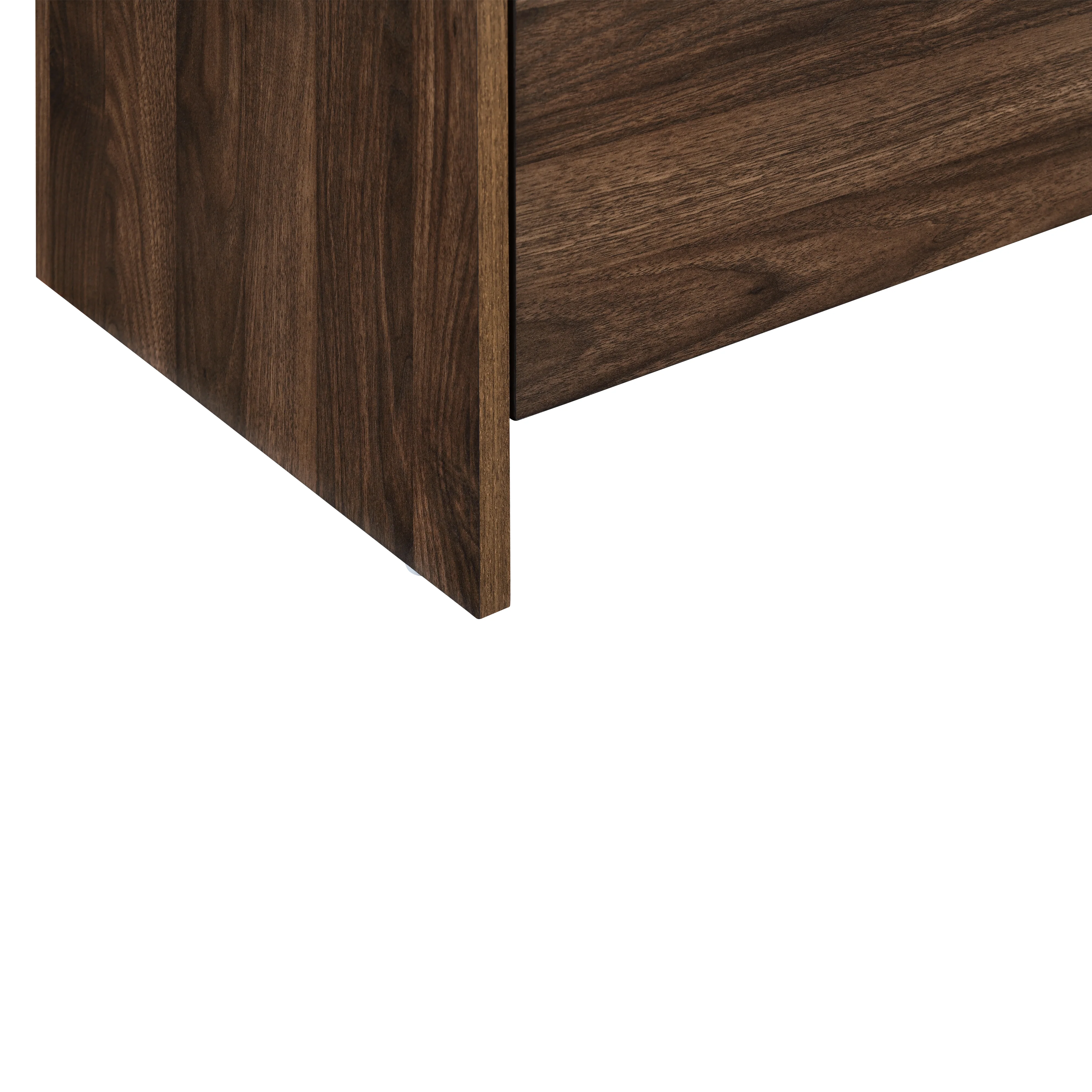 Mara Two Drawer End Table / Bedside Table-Walnut - Image 8